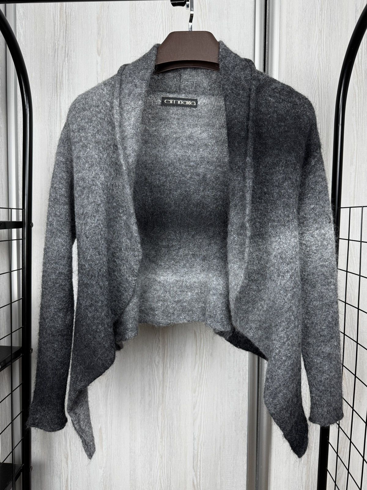Designer Esmeralda grey lightweight sweater cardigan Germany made S/M Size S / US 4 / IT 40 - 2 Thumbnail