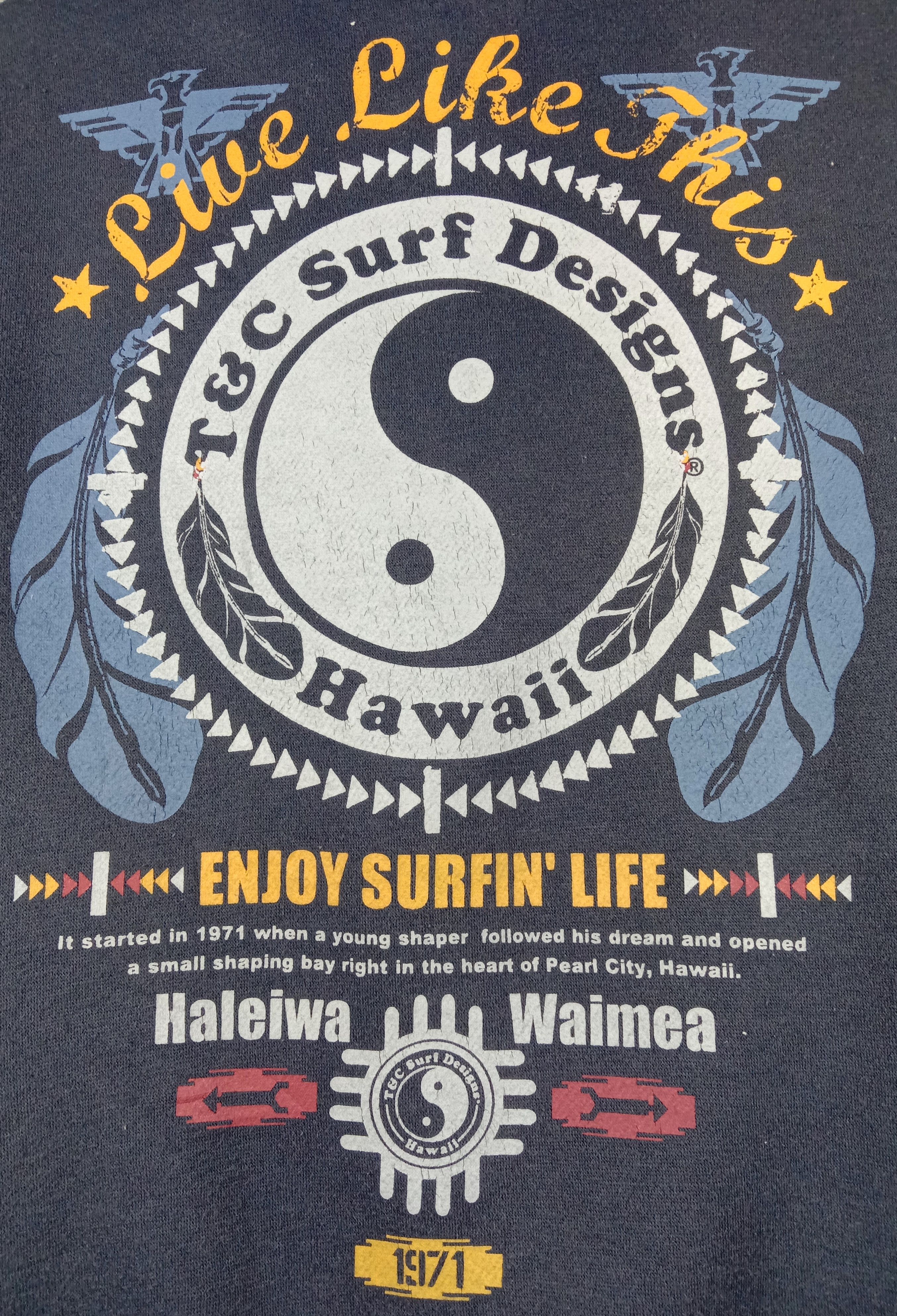 Japanese Brand Vintage T&C Surf Design Hawaiian Sweatshirt Size US L / EU 52-54 / 3 - 7 Thumbnail