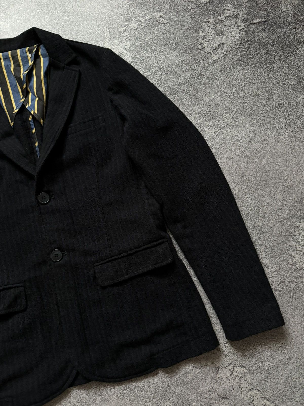 Designer × Officina36 Officina36 striped size48 button up blazer jacket light coat Size US S / EU 44-46 / 1 - 7 Thumbnail