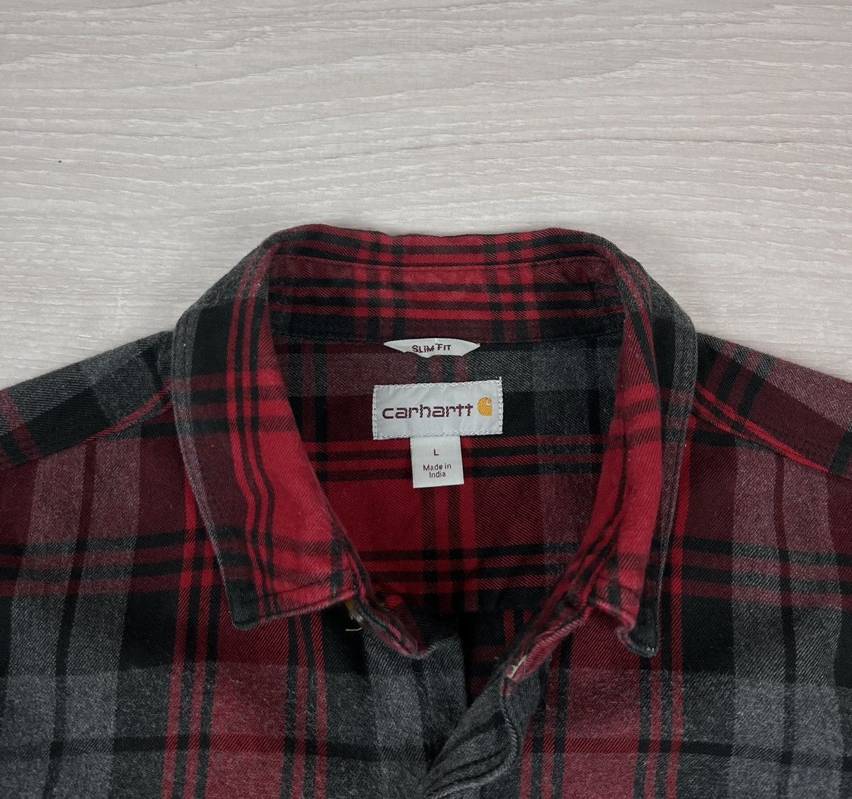Carhartt Carhartt Heavy Flannel Work Cotton Button Shirt Size US L / EU 52-54 / 3 - 6 Thumbnail