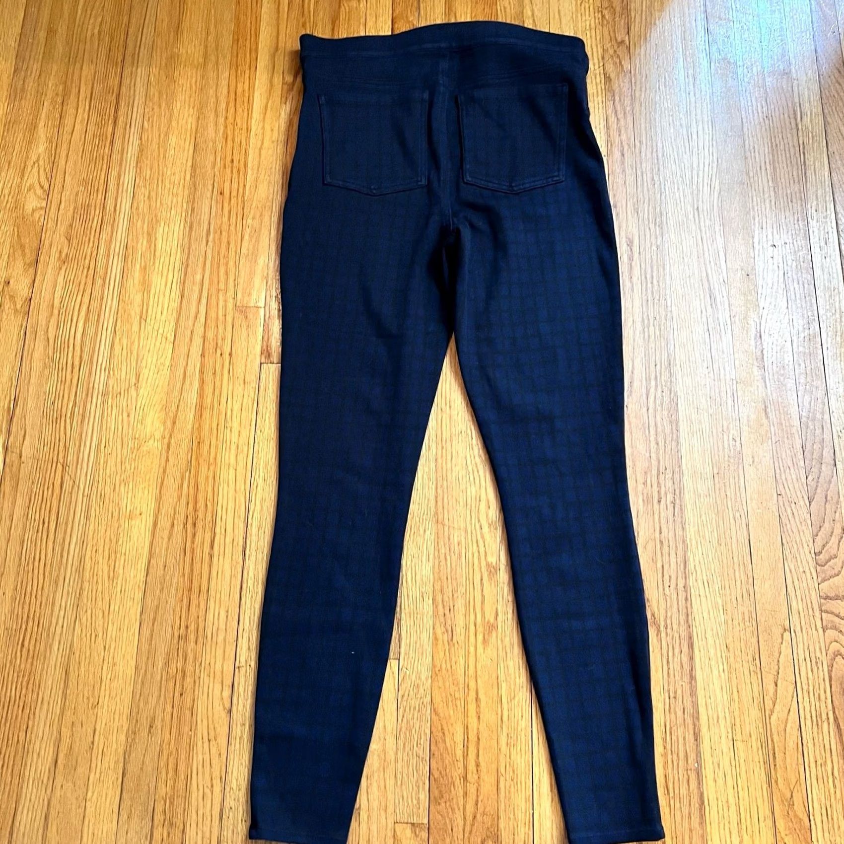 Spanx SPANX Pants Womens XL Ankle Leggings Jeggings 20018T Blue Black Womens Size 40" / US 18 - 4 Thumbnail