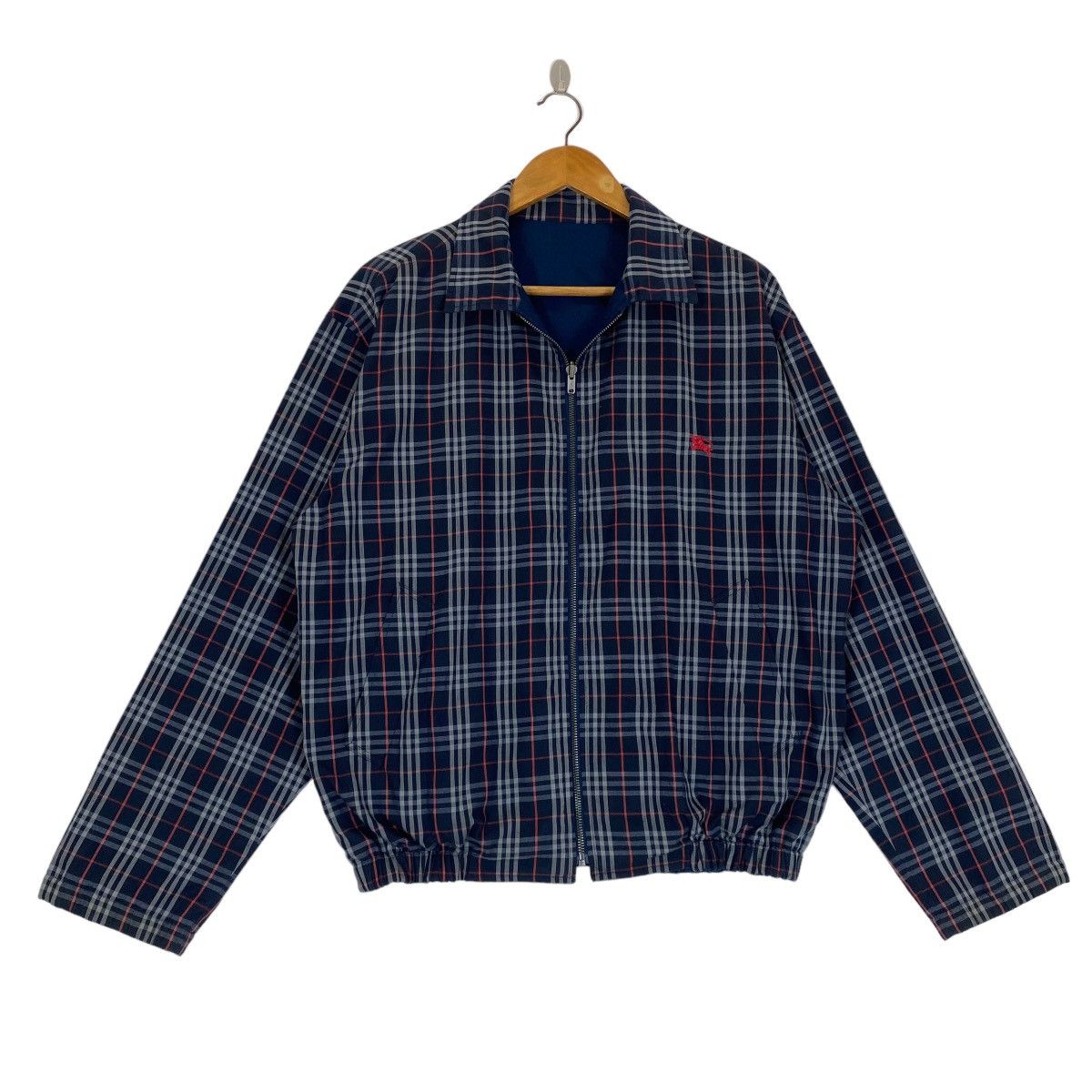 Burberry ✨Burberrys reversible blue nova check Made in England Size US M / EU 48-50 / 2 - 2 Thumbnail