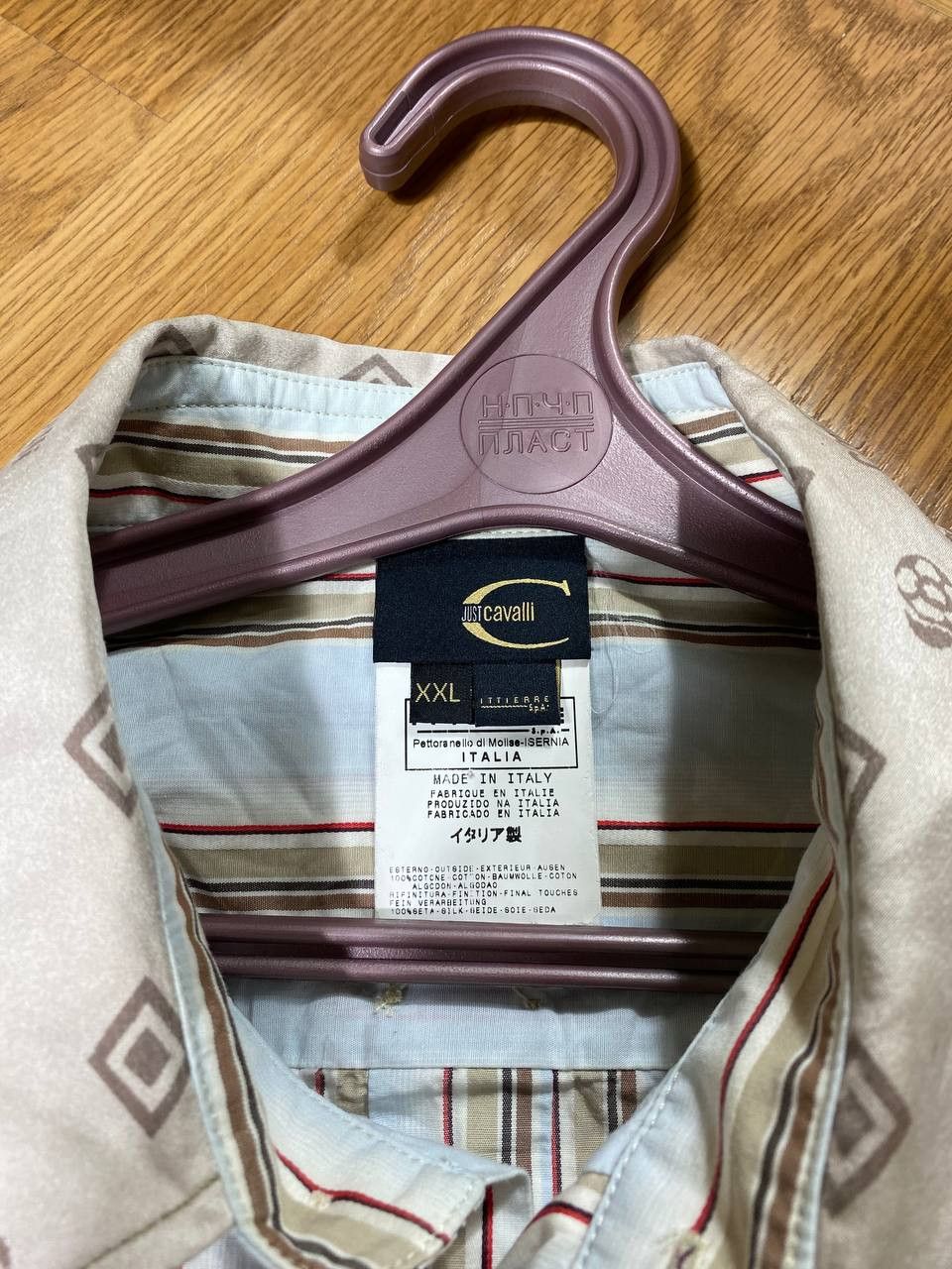 Just Cavalli Just Cavalli Stripe Vintage pocket striped shirt vintage Size US XXL / EU 58 / 5 - 2 Thumbnail