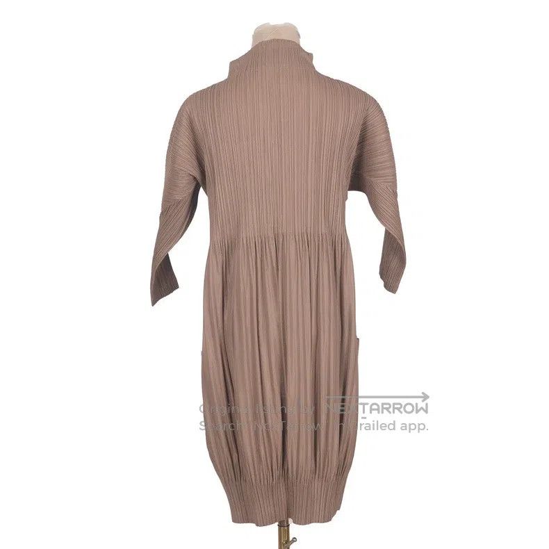 Issey Miyake Issey Miyake Brown Dress Size XL / US 12-14 / IT 48-50 - 2 Thumbnail