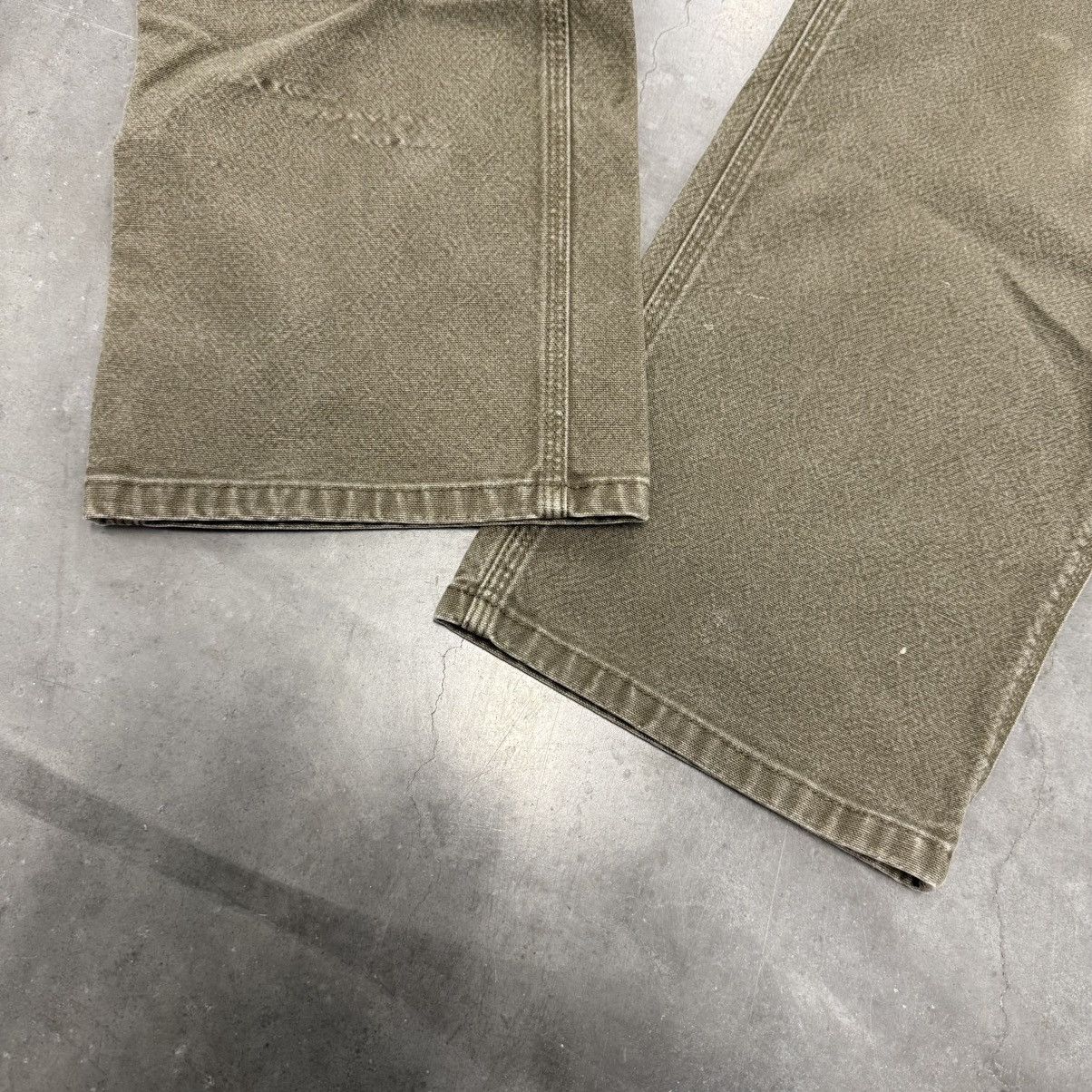 Carhartt × Carhartt Wip × Vintage Vintage Carhartt Faded Distressed Olive Green Work Pants Size US 32 / EU 48 - 17 Thumbnail