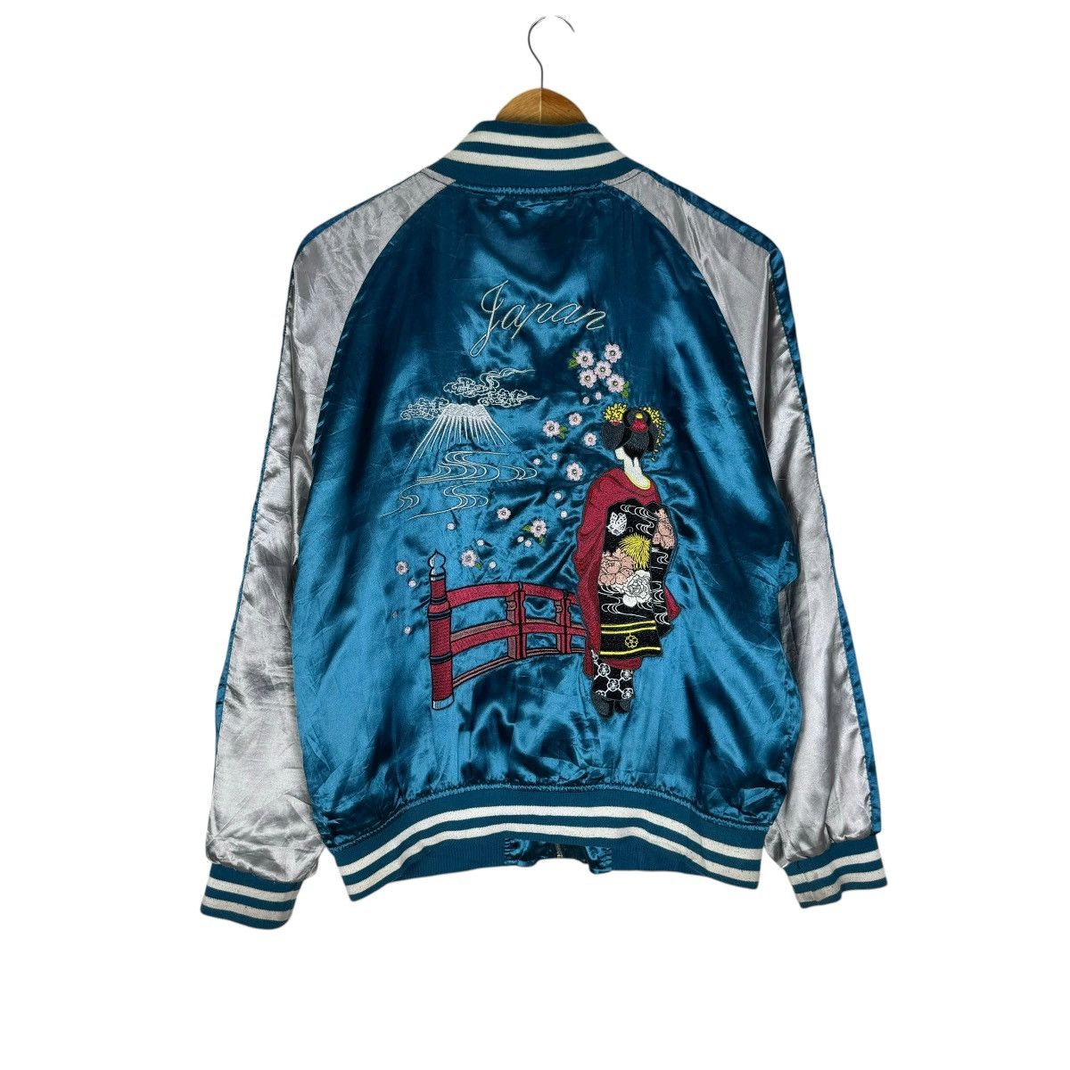 Japanese Brand ☀️SUKAJAN JAPAN SOUVENIR GEISHA ZIP JACKET Size L / US 10 / IT 46 - 1 Thumbnail