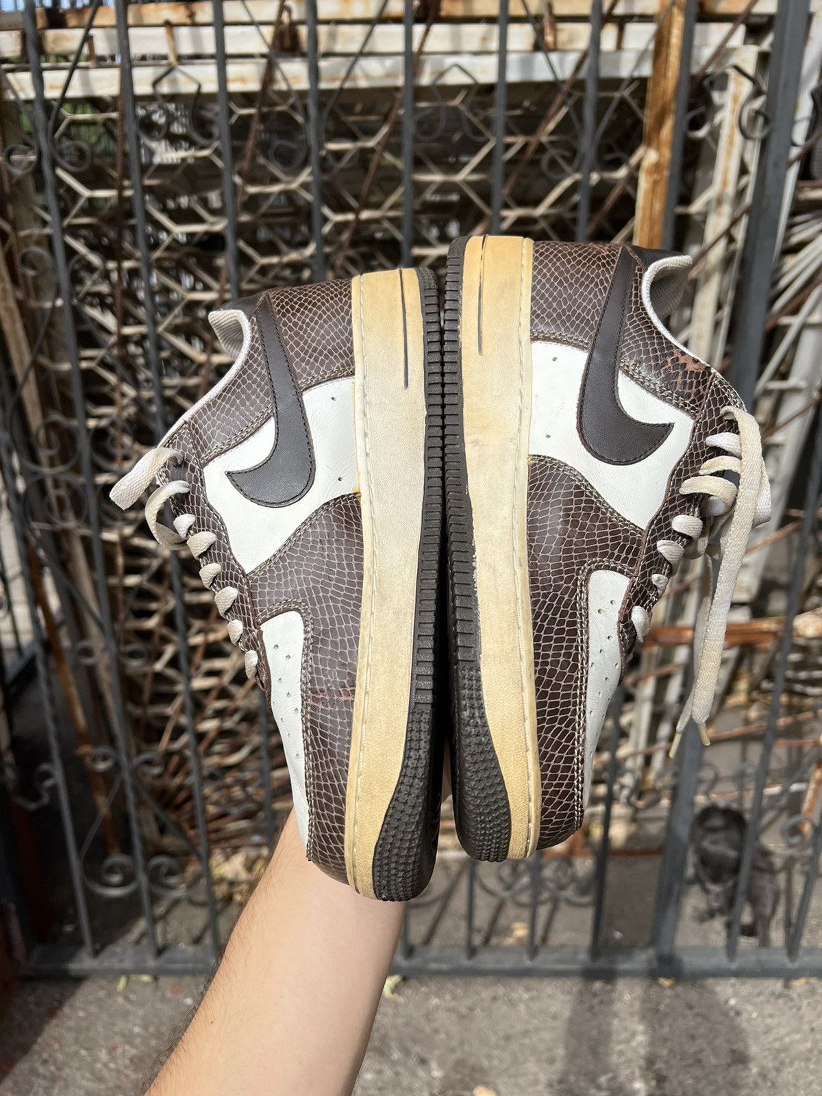 Nike Nike - 2004 - Air Force 1 Premium "Snakeskin" Size US 9 / EU 42 - 6 Thumbnail