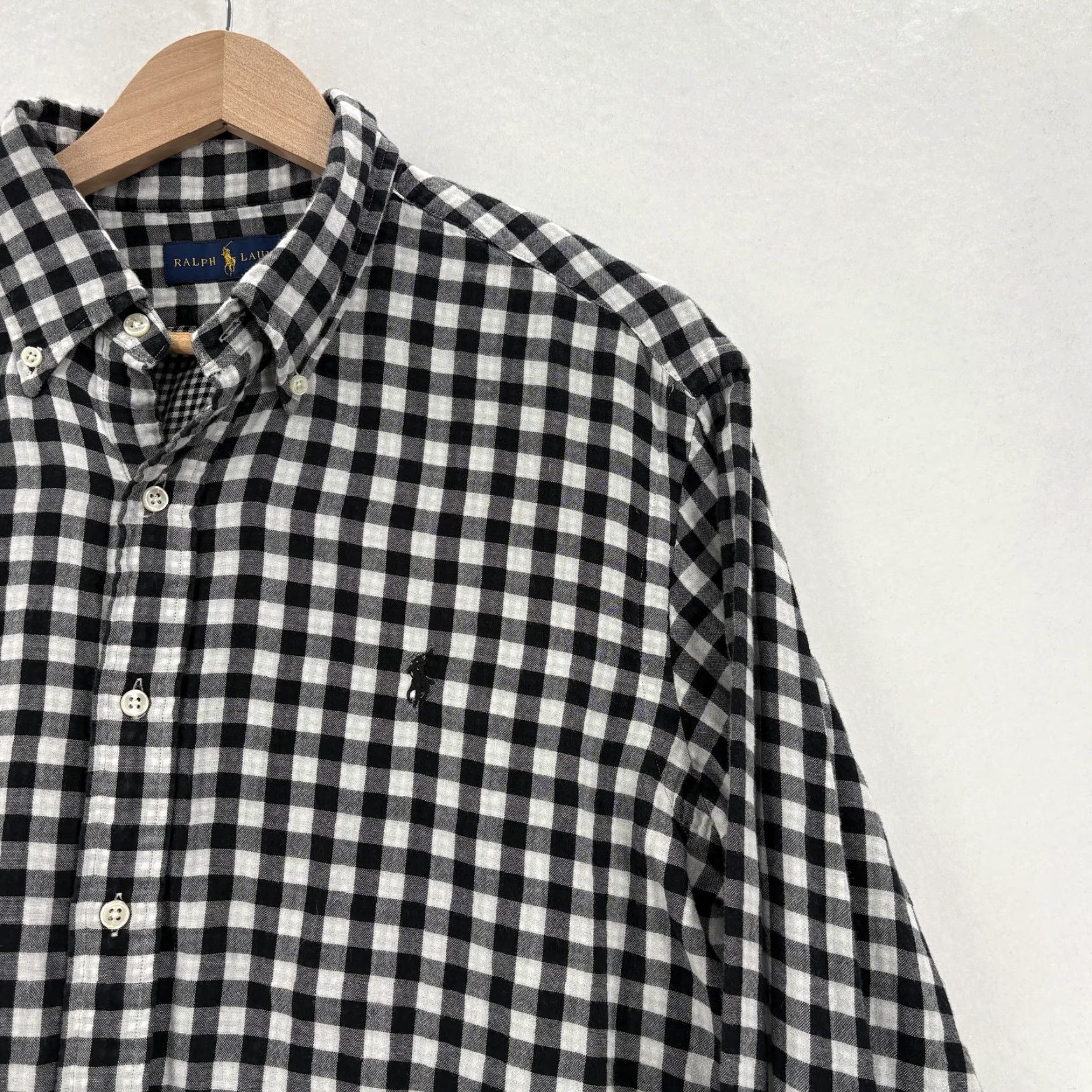 Ralph Lauren Ralph Lauren Shirt Mens Large Black Check Flannel Long Sleeve Button Down Casual Size US L / EU 52-54 / 3 - 2 Thumbnail