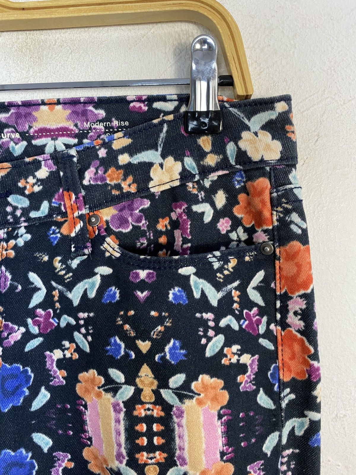Levi's Levi’s Demi Curve Modern Rise Skinny Jeans Multicolour Flora Size 32" / US 10 / IT 46 - 6 Thumbnail