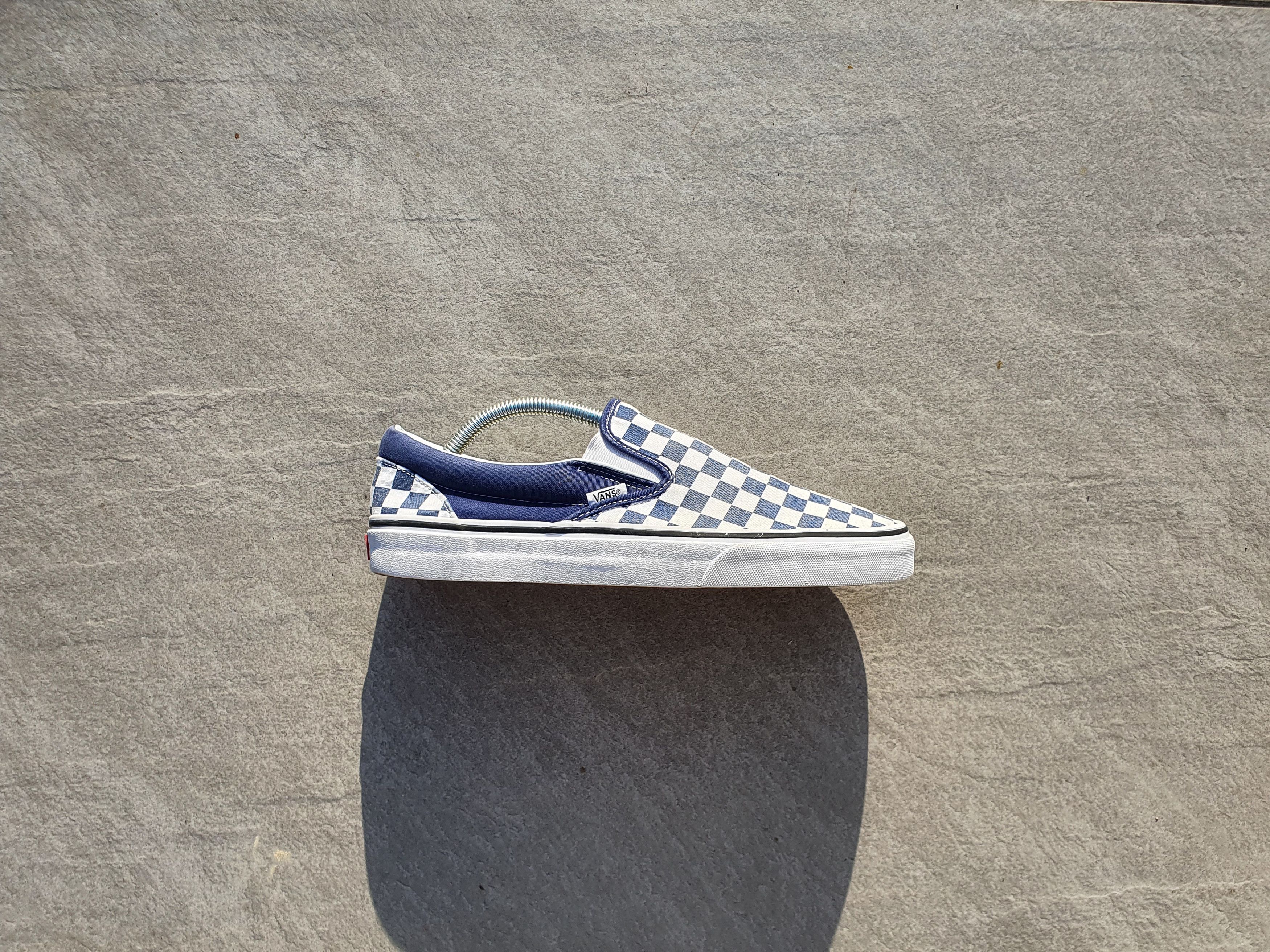 Vans Vans Slip On Checkerboard Navy Blue Size US 10 / EU 43 - 1 Thumbnail