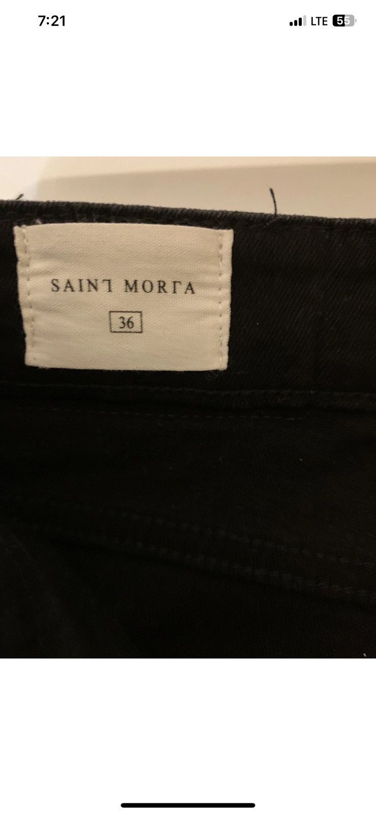 Other Saint Morta mens sz 36 shorts black flat front Size US 36 / EU 52 - 2 Thumbnail