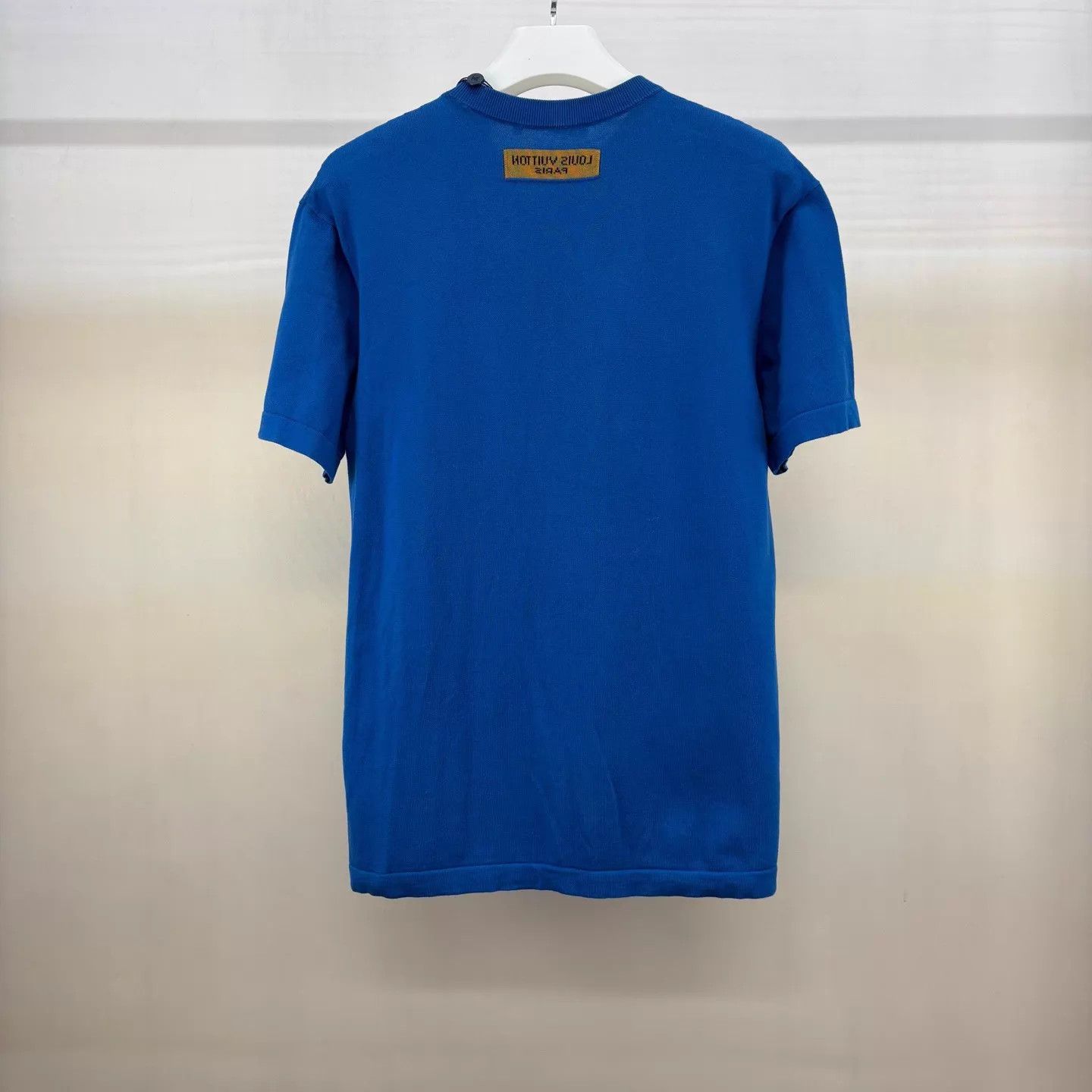 Louis Vuitton LV Blue Knit Logo T-Shirt L NWT Size US L / EU 52-54 / 3 - 2 Thumbnail