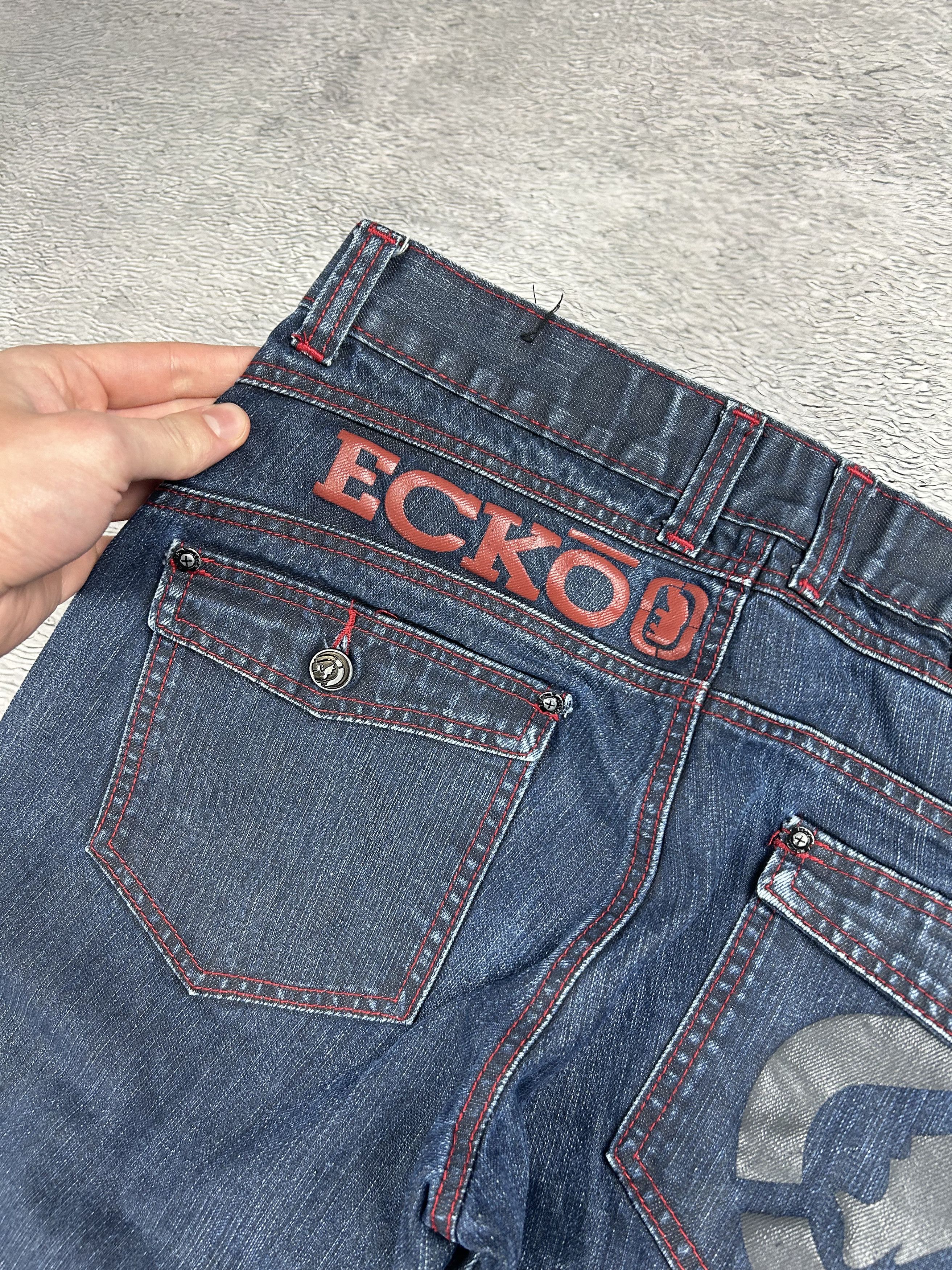 Ecko Unltd. × JNCO × Japanese Brand Ecko Unltd. vintage cargo jeans Baggy big logo Streetwear Size US 34 / EU 50 - 5 Thumbnail