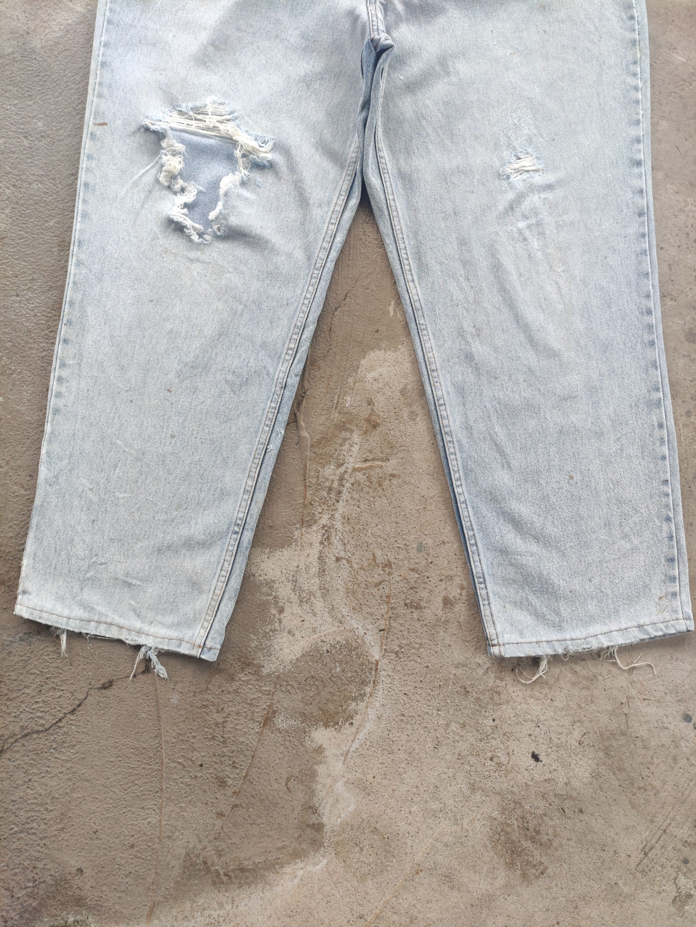 Vintage Japanese jean Distressed Faded Denim Pants
