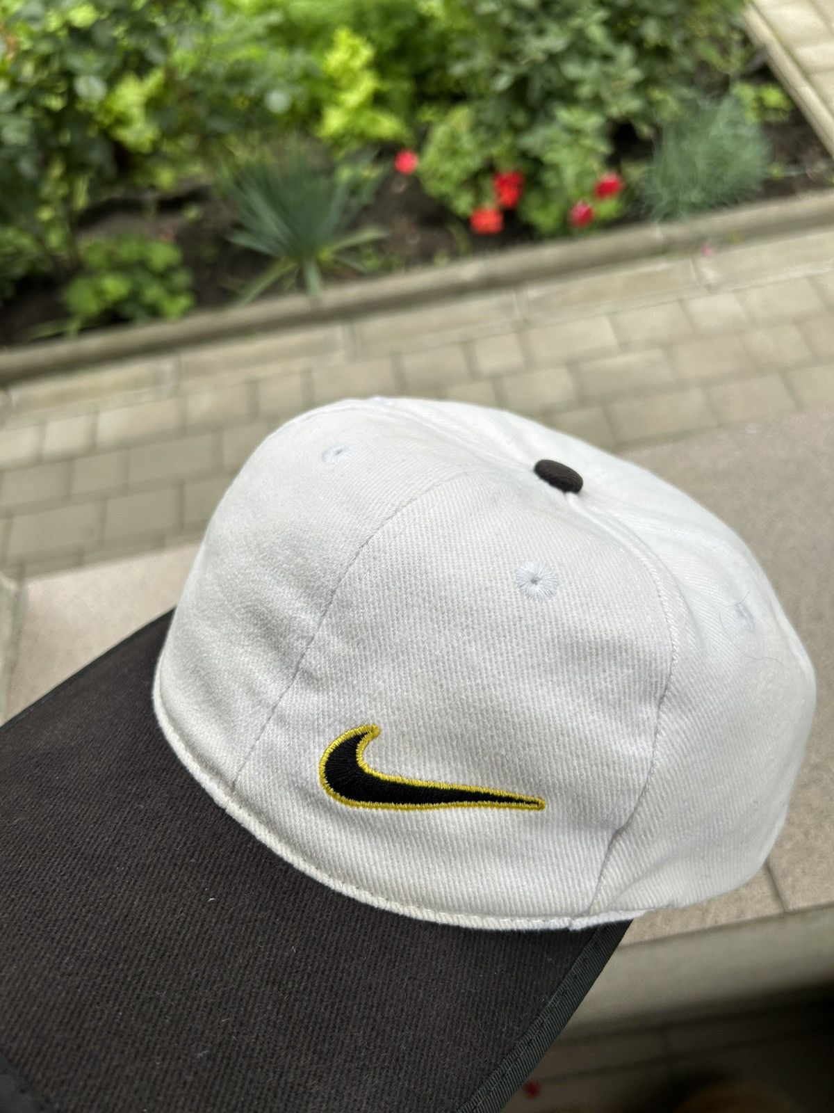 Nike Vintage Nike Swoosh Logo Y2k Drill streetwear style cap Size ONE SIZE - 2 Thumbnail