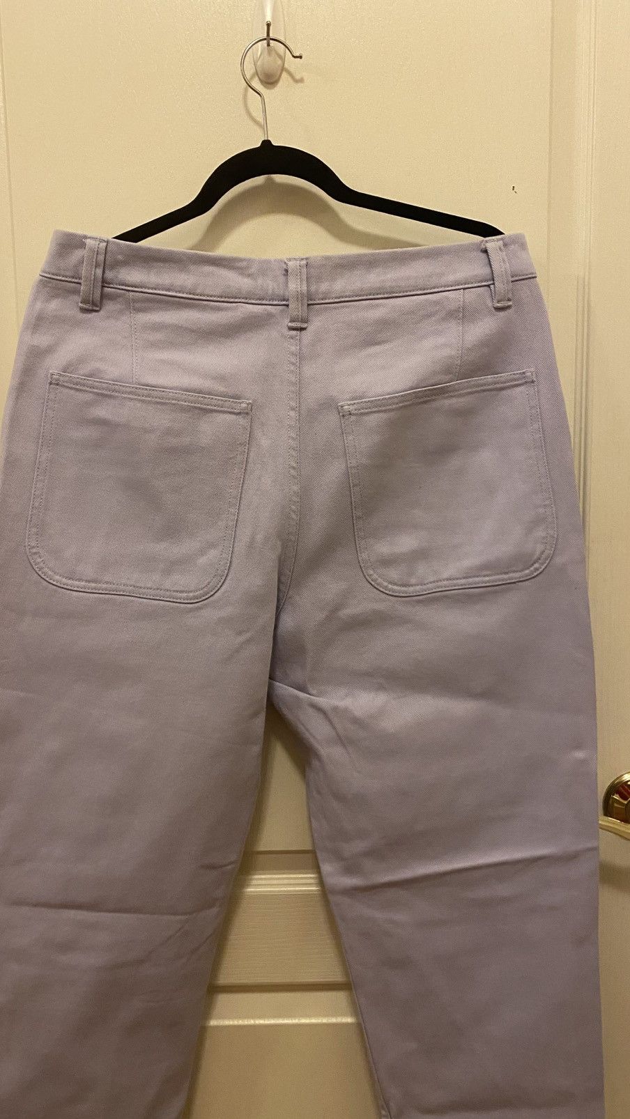 Acne Studios Acne Studios ALEQ PSS18 Lavender Cotton Workwear Trousers Size US 33 - 6 Thumbnail
