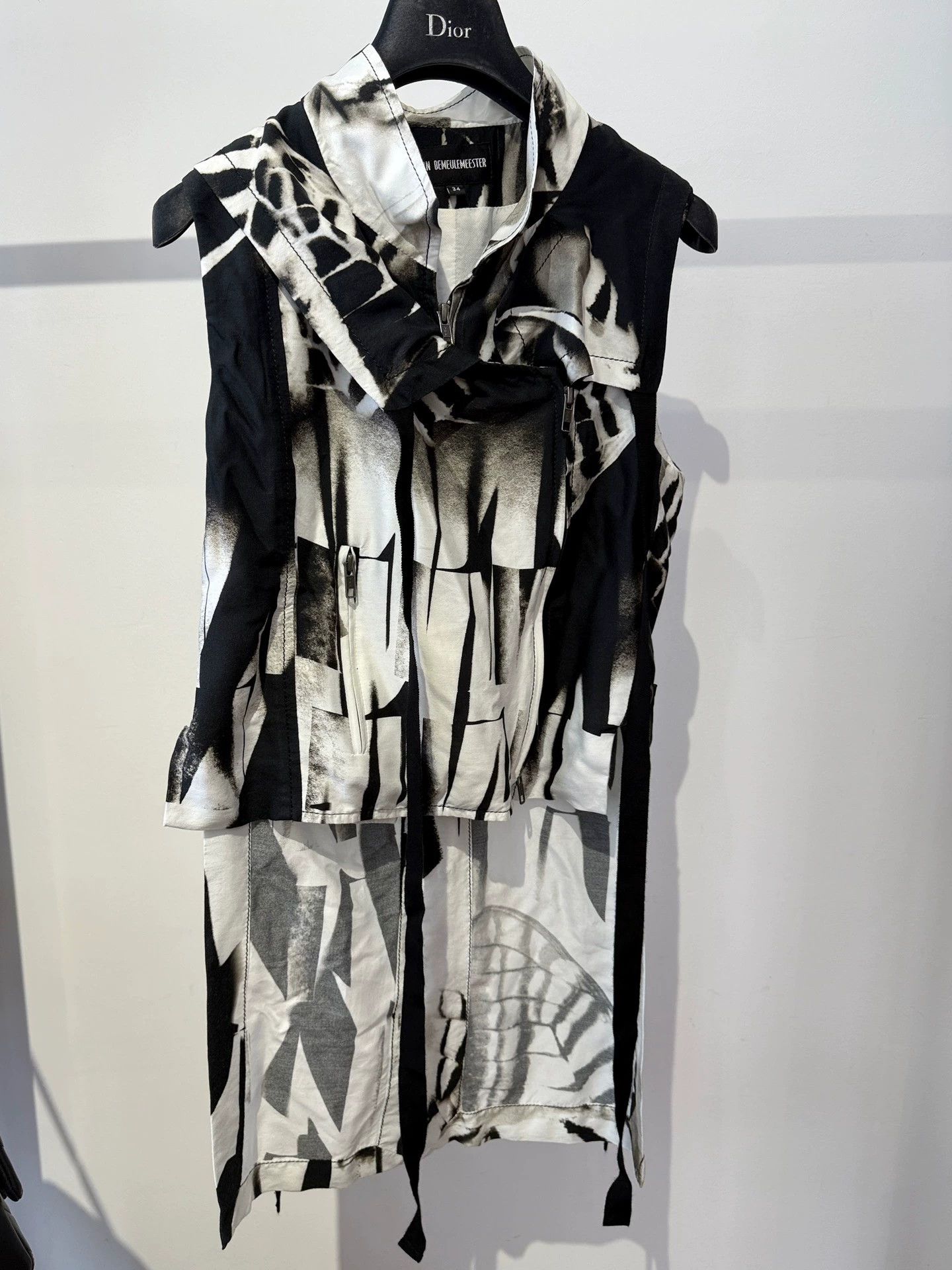 Ann Demeulemeester Ann Demeulemeester 2011 Multi-Zip Vest 34 F/S B/L Size XXS / US 00 / IT 34 - 2 Thumbnail