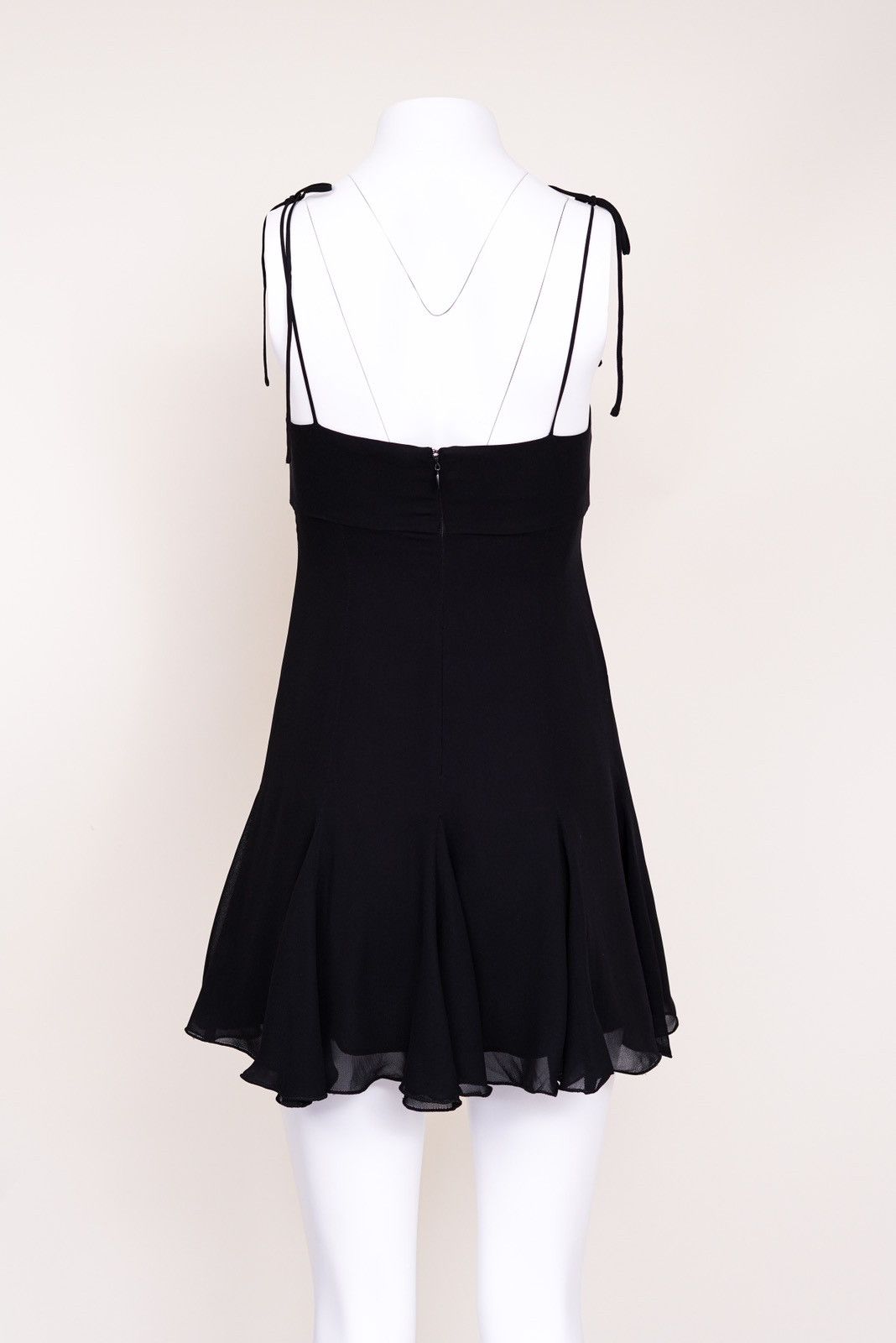 Dolce & Gabbana Dolce & Gabbana S/S 1995 Black Silk Mini Dress Size M / US 6-8 / IT 42-44 - 5 Thumbnail