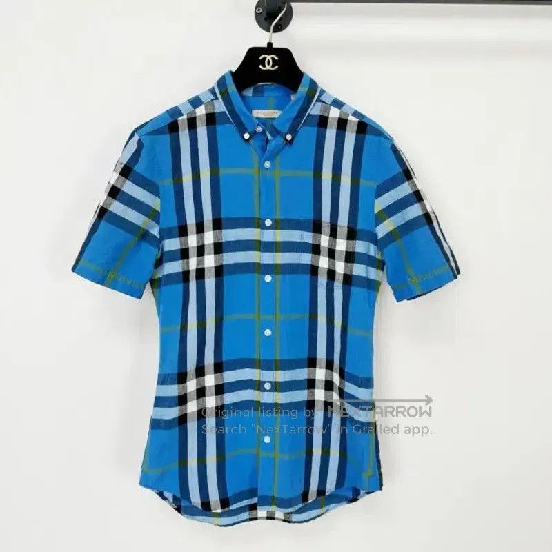 Burberry Burberry Blue Short Sleeve Shirt for Women. Size S / US 4 / IT 40 - 1 Thumbnail