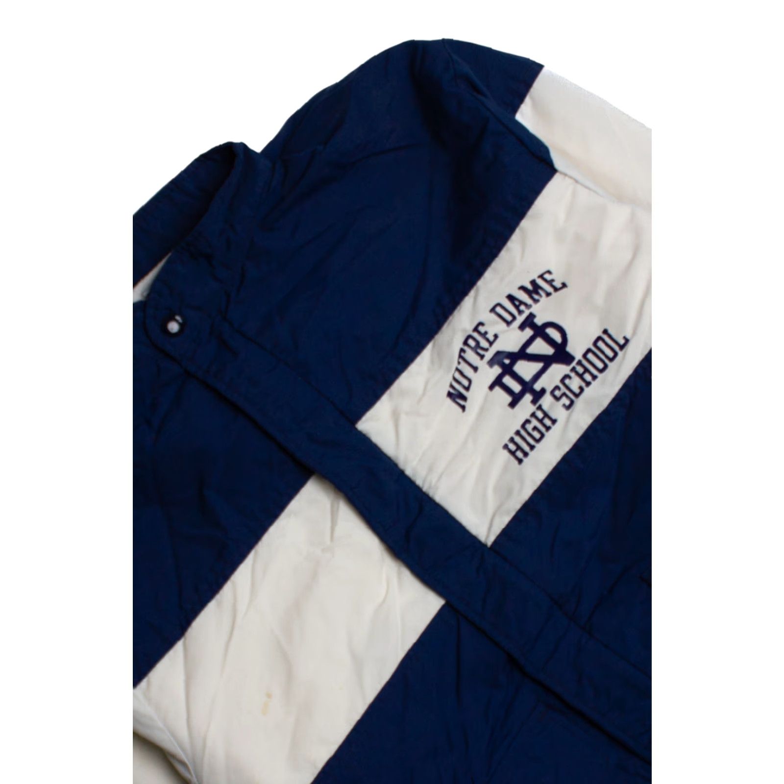 Champion VINTAGE Champion Notre Dame High School Jacket Medium Blue 1990s Rare Mens Size US M / EU 48-50 / 2 - 2 Thumbnail