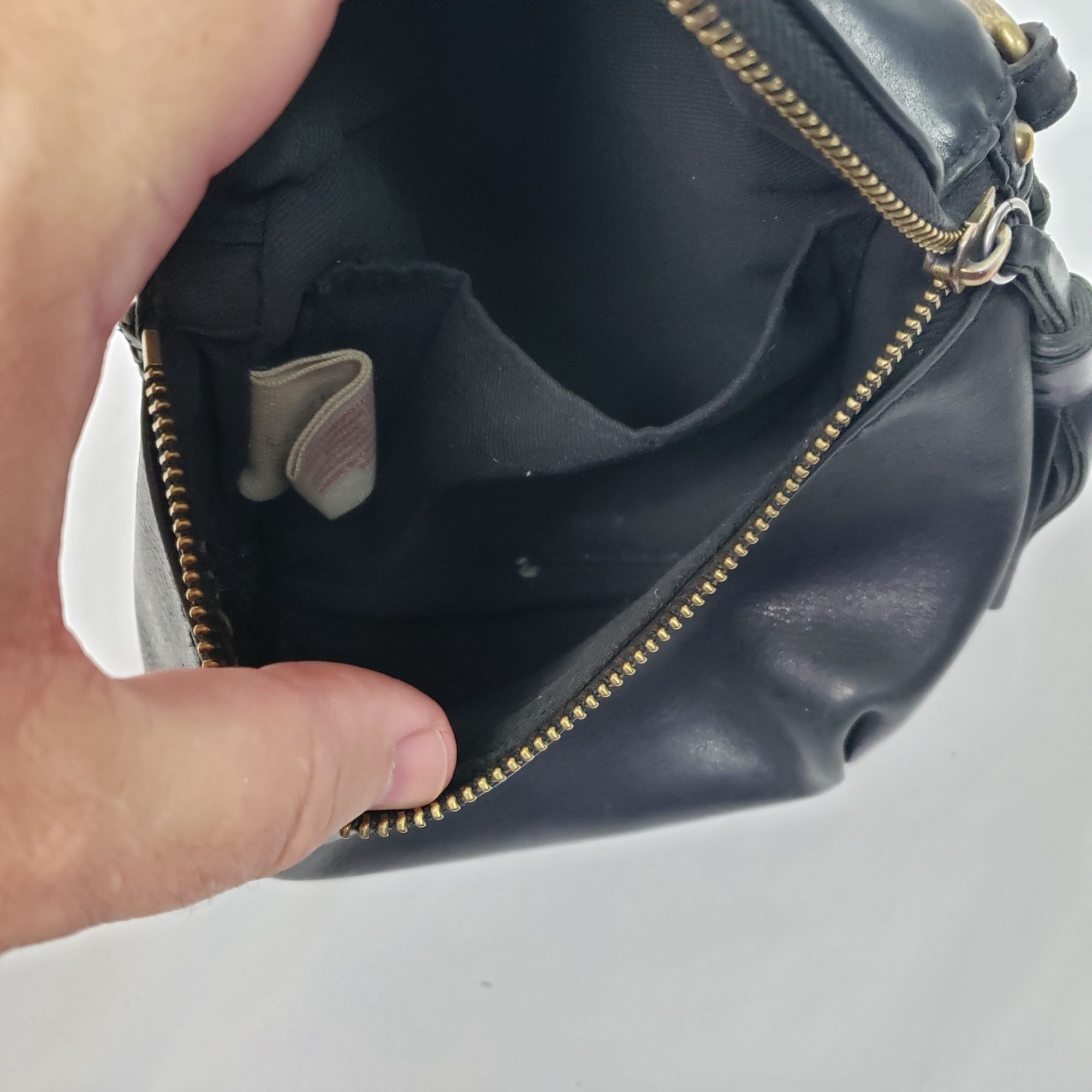 American Eagle Outfitters American Eagle Blk Italian Leather Mini Small Crossbody Bag Size ONE SIZE - 12 Thumbnail
