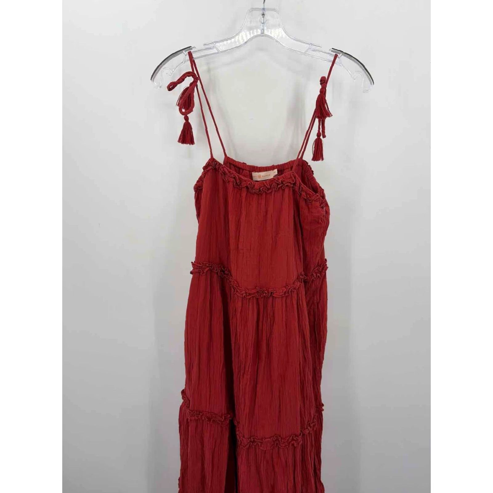 Tory Burch Red Size Medium Shift Maxi Sleeveless Dress
