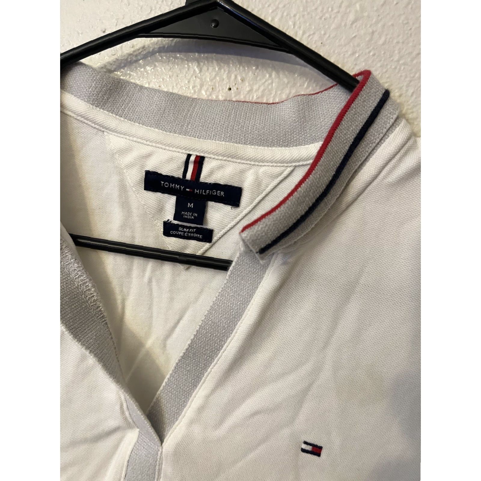 Tommy Hilfiger VINTAGE Tommy Hilfiger Women's Polo Dress Short Sleeve Collared Mini Slim Fit White 90s M Size M / US 6-8 / IT 42-44 - 2 Thumbnail