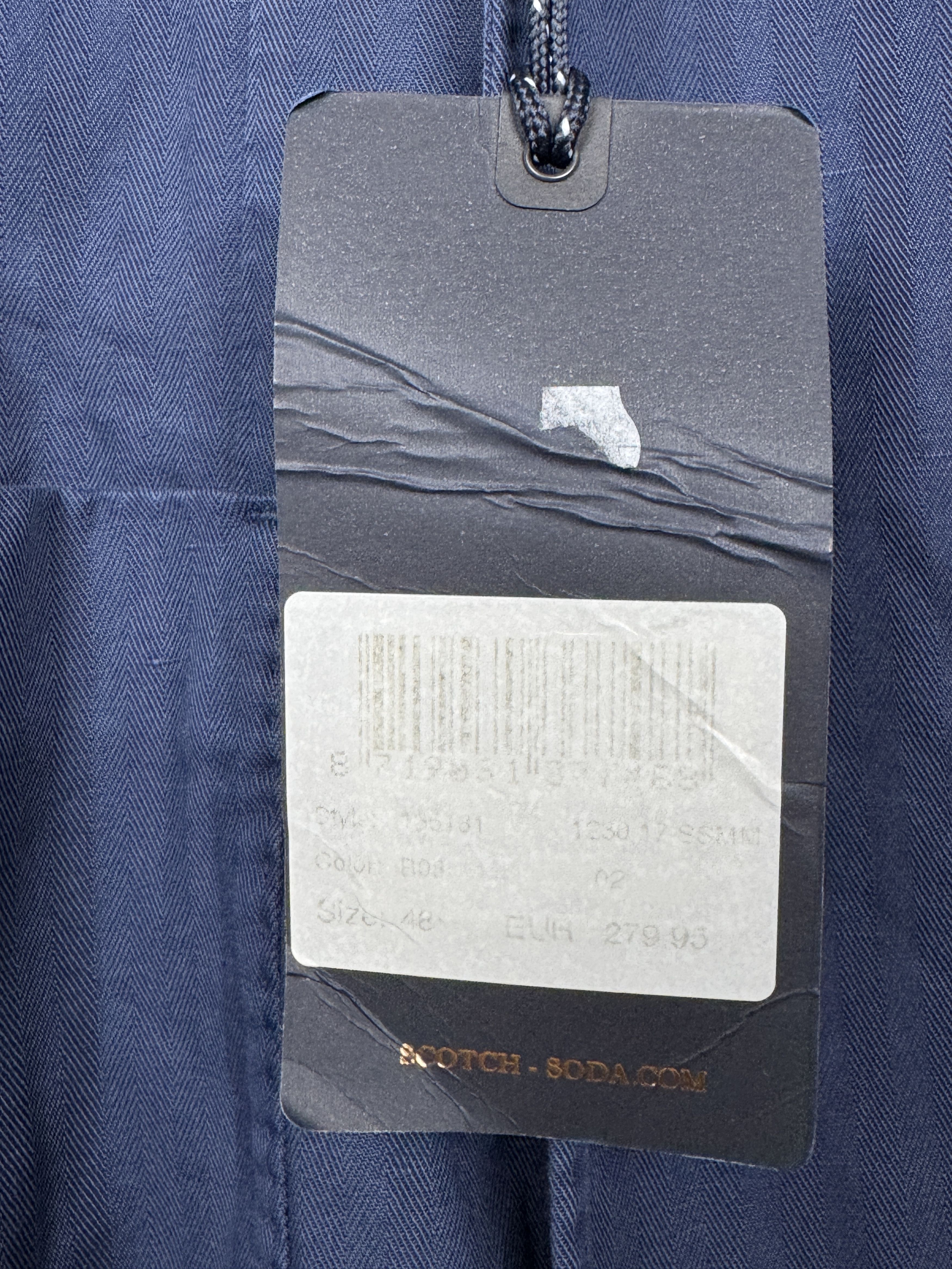 Scotch & Soda NWT RRP300$ Scotch Soda Linen Bouble Breasted Blazer Size 48 Size 38R - 3 Thumbnail