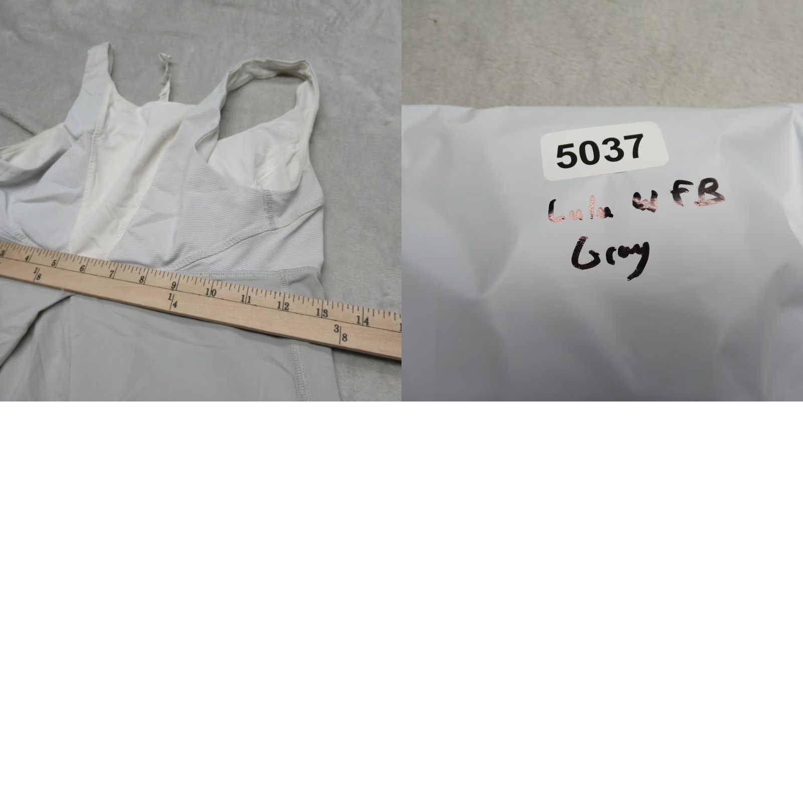 Lululemon Lululemon Tank Womens 0 Gray Colorblock Scoop Neck Drawcord Hem Yoga Size XS / US 0-2 / IT 36-38 - 9 Thumbnail