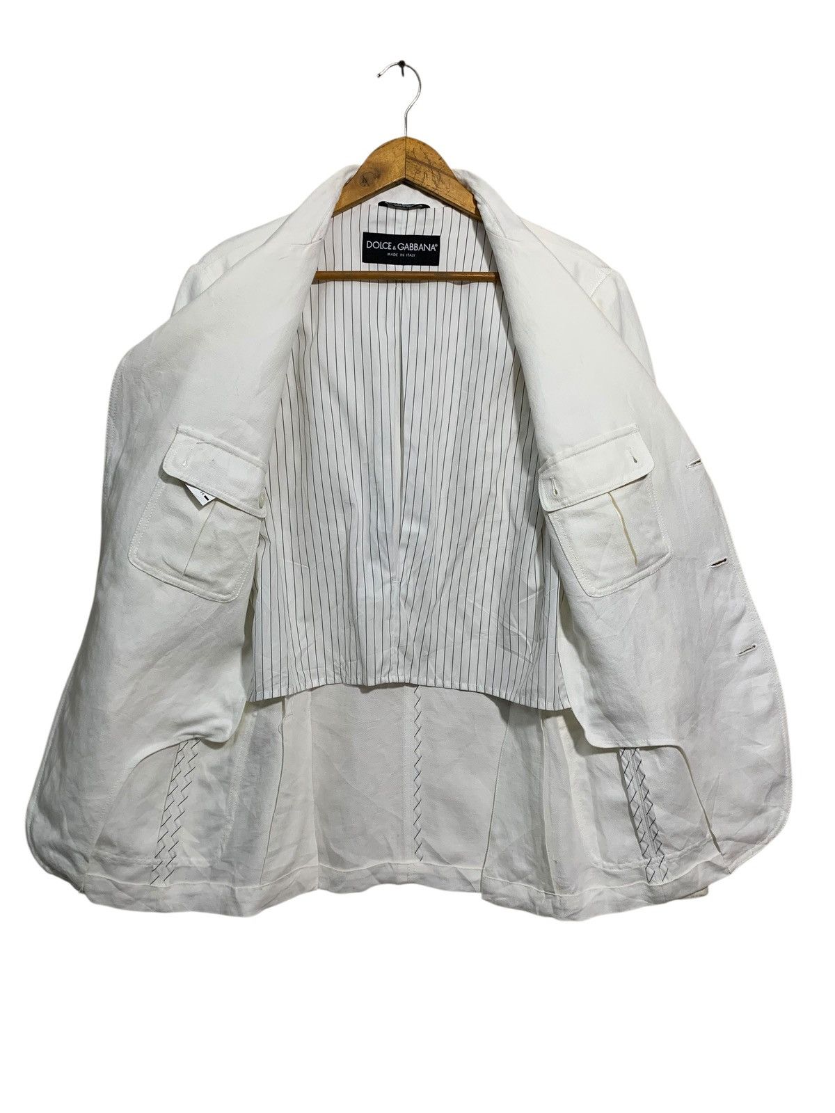 Dolce & Gabbana 🔥D&G ITALY 5 POCKETS WHITE JACKETS Size US M / EU 48-50 / 2 - 4 Thumbnail