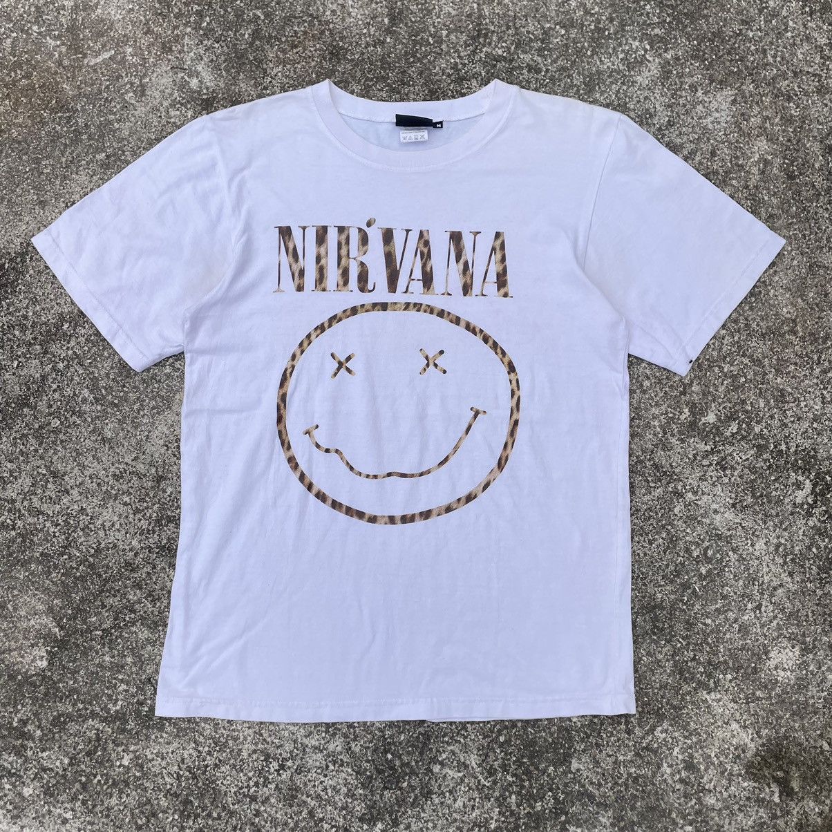 🔥🔥Vintage Nirvana Nevermind Big Logo Grunge Rock Promo Tee