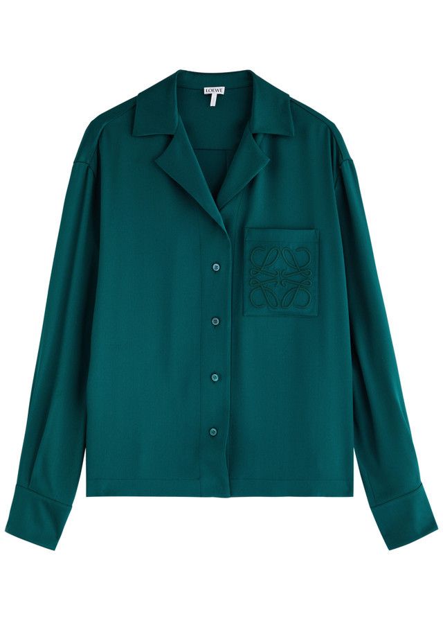 Loewe o1w1db10426 Blouses in Green Size S / US 4 / IT 40 - 1 Thumbnail