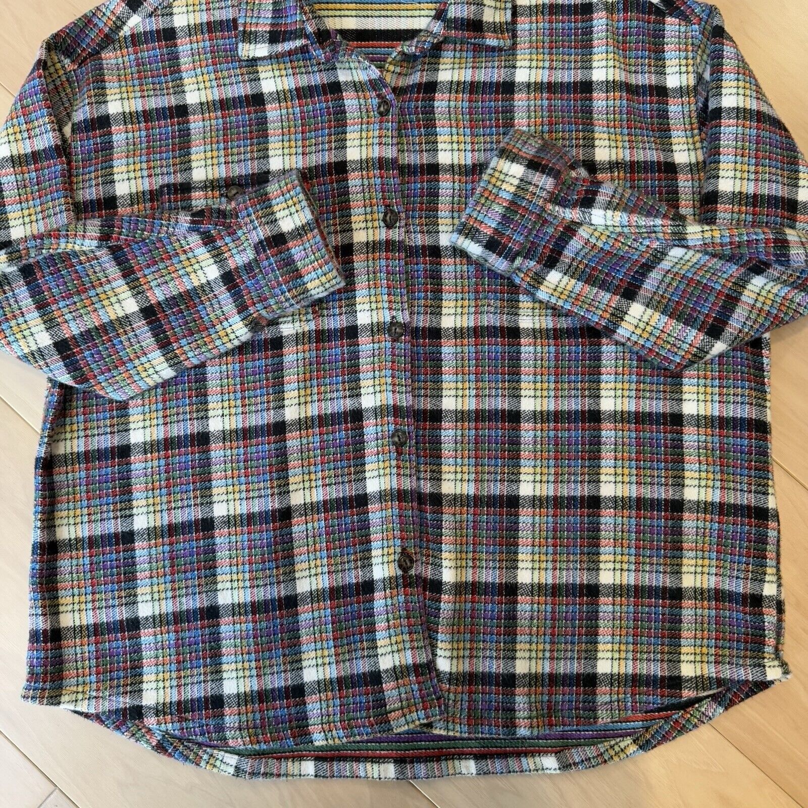 Outerknown Outerknown Shirt Small Multicolor Button Up Heavy Blanket Size S / US 4 / IT 40 - 6 Thumbnail