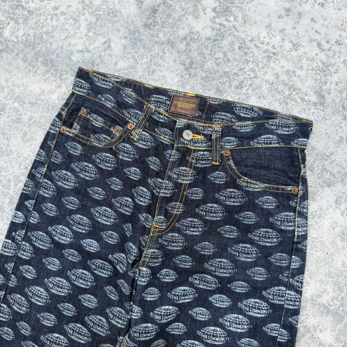 Hysteric Glamour Vintage Ozone Community Flare Overprint Hysteric Jeans Size US 29 - 3 Thumbnail