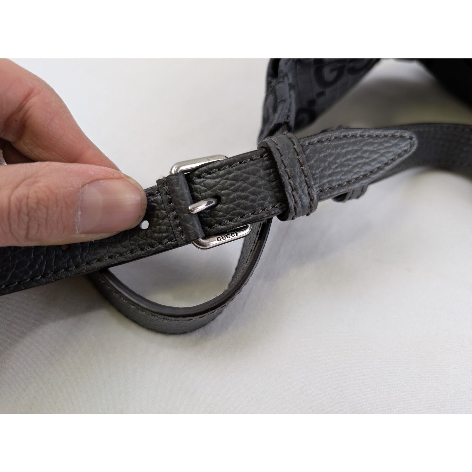 Gucci o1rshd1 Size: 90 / Belt Bag Ripstop GG in Grey Size ONE SIZE - 7 Thumbnail