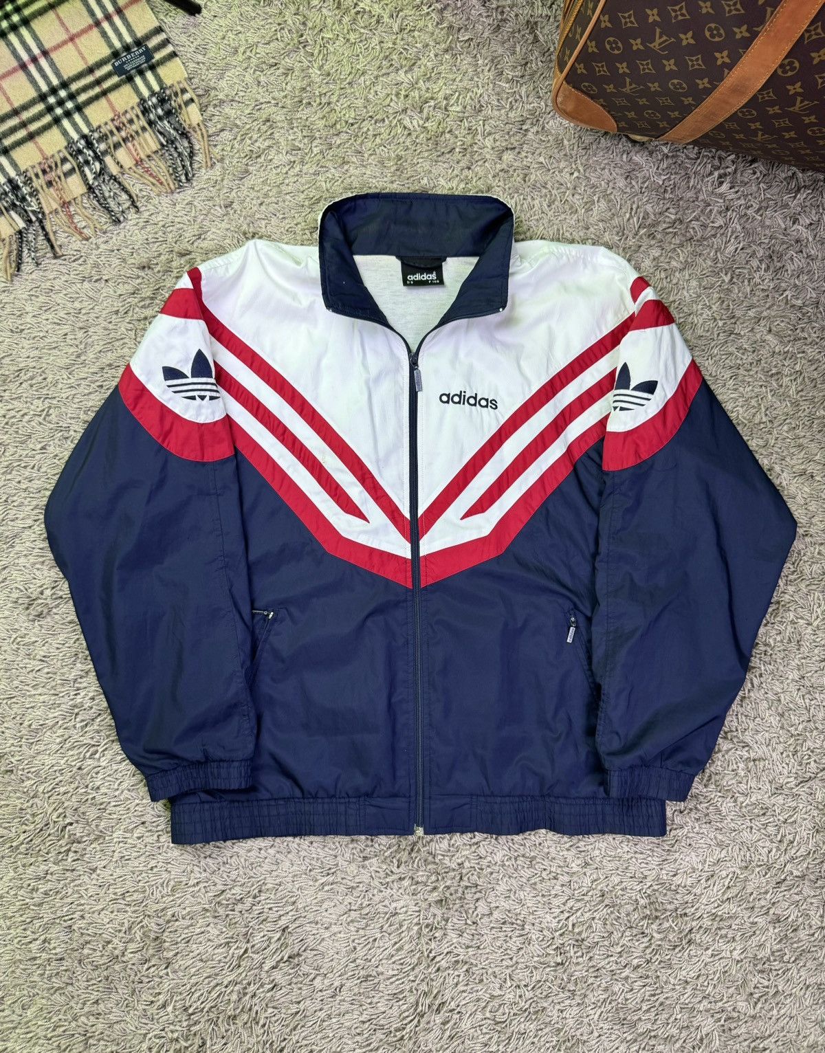 Adidas Vintage jacket Adidas 90s original sportswear item Size US XL / EU 56 / 4 - 1 Thumbnail