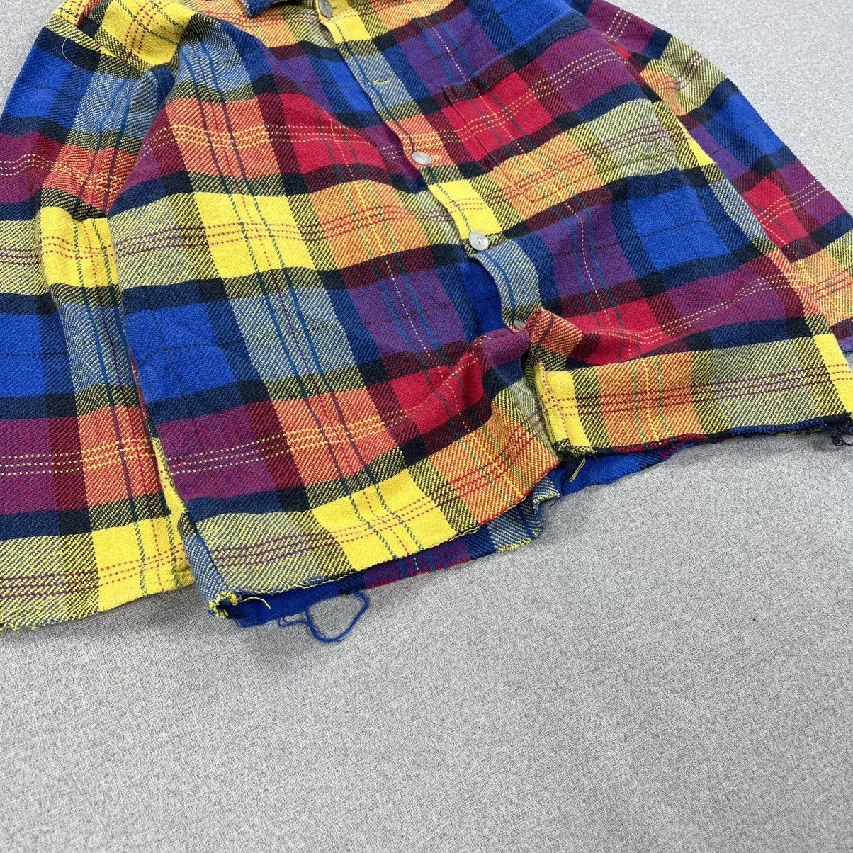 Flannel VINTAGE CROPPED FLANNEL SHIRT DISTRESSED BOXY Size US S / EU 44-46 / 1 - 7 Thumbnail