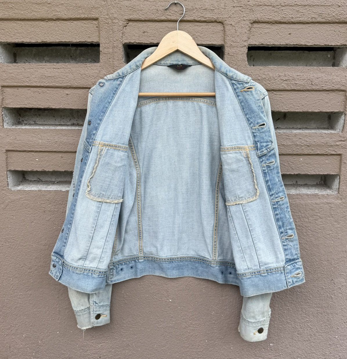 Lee Vintage Lee Riders Denim Jacket Light Wash Faded 70s 80s Size US L / EU 52-54 / 3 - 13 Thumbnail