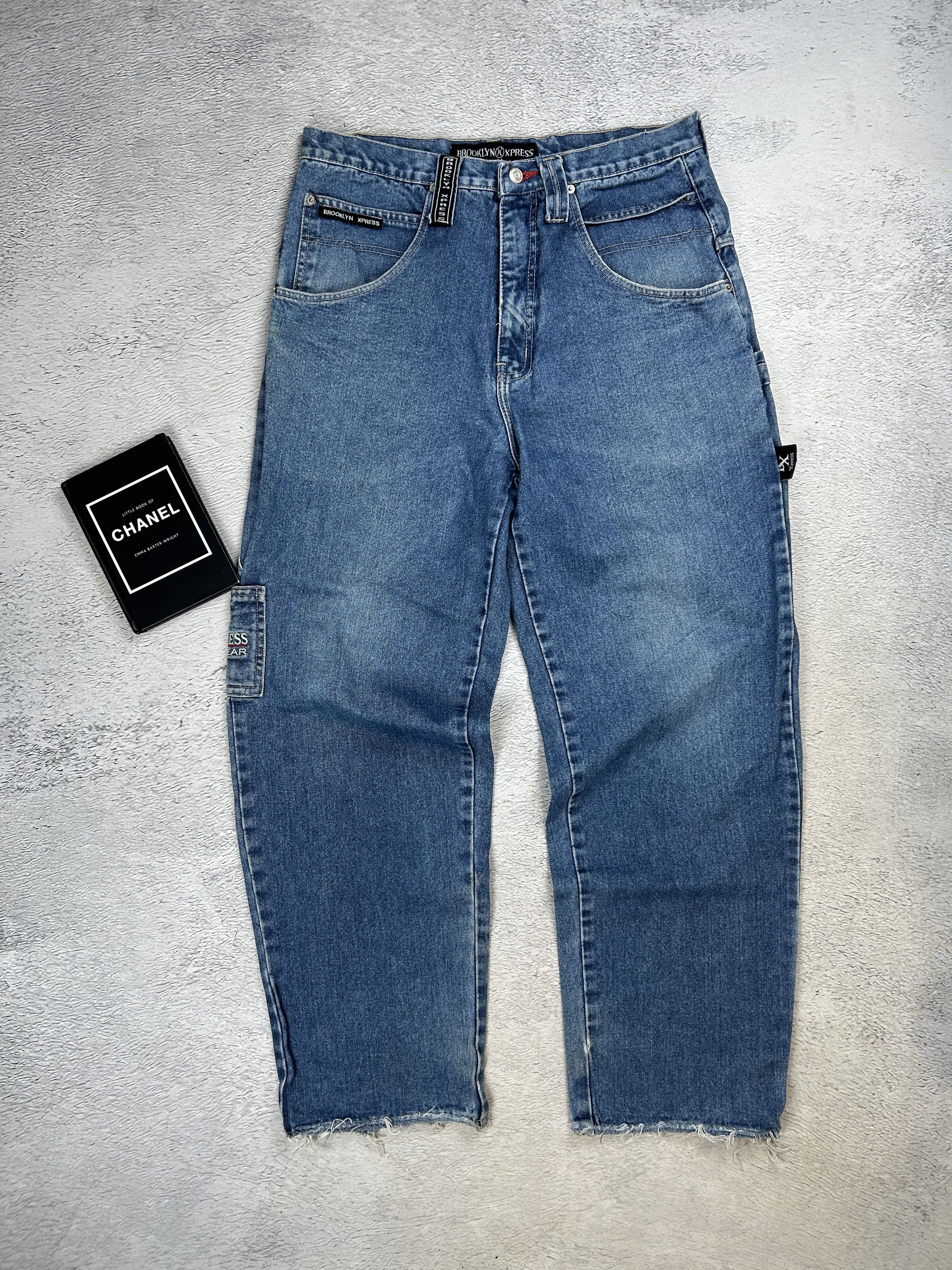 JNCO × Japanese Brand × Vintage Brooklyn Xpress Vintage carpenter jeans Baggy Work wear Rap Size US 36 / EU 52 - 4 Thumbnail