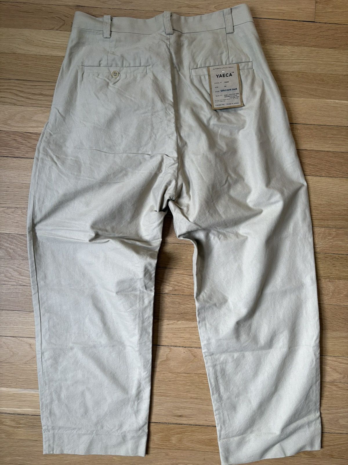 YAECA Made In Japan Cotton Chinos Size US 34 / EU 50 - 6 Thumbnail