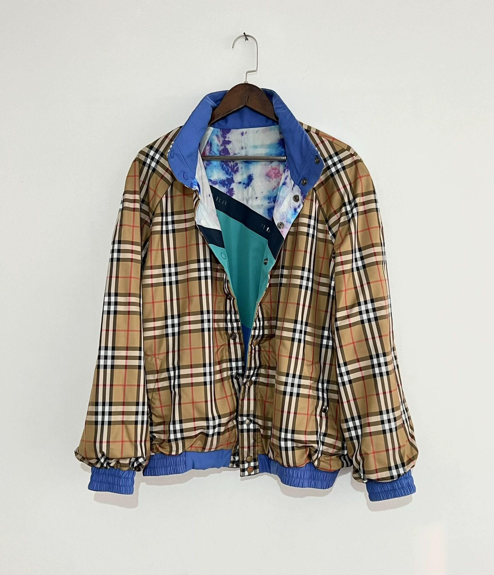 Burberry Burberry Prorsum Tie-Dye Check Reversible Jacket M Size US M / EU 48-50 / 2 - 3 Thumbnail