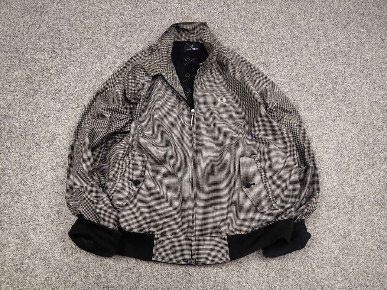 Fred Perry Vintage Fred Perry Light Classic Cotton chek Bomber jacket Size US M / EU 48-50 / 2 - 2 Thumbnail