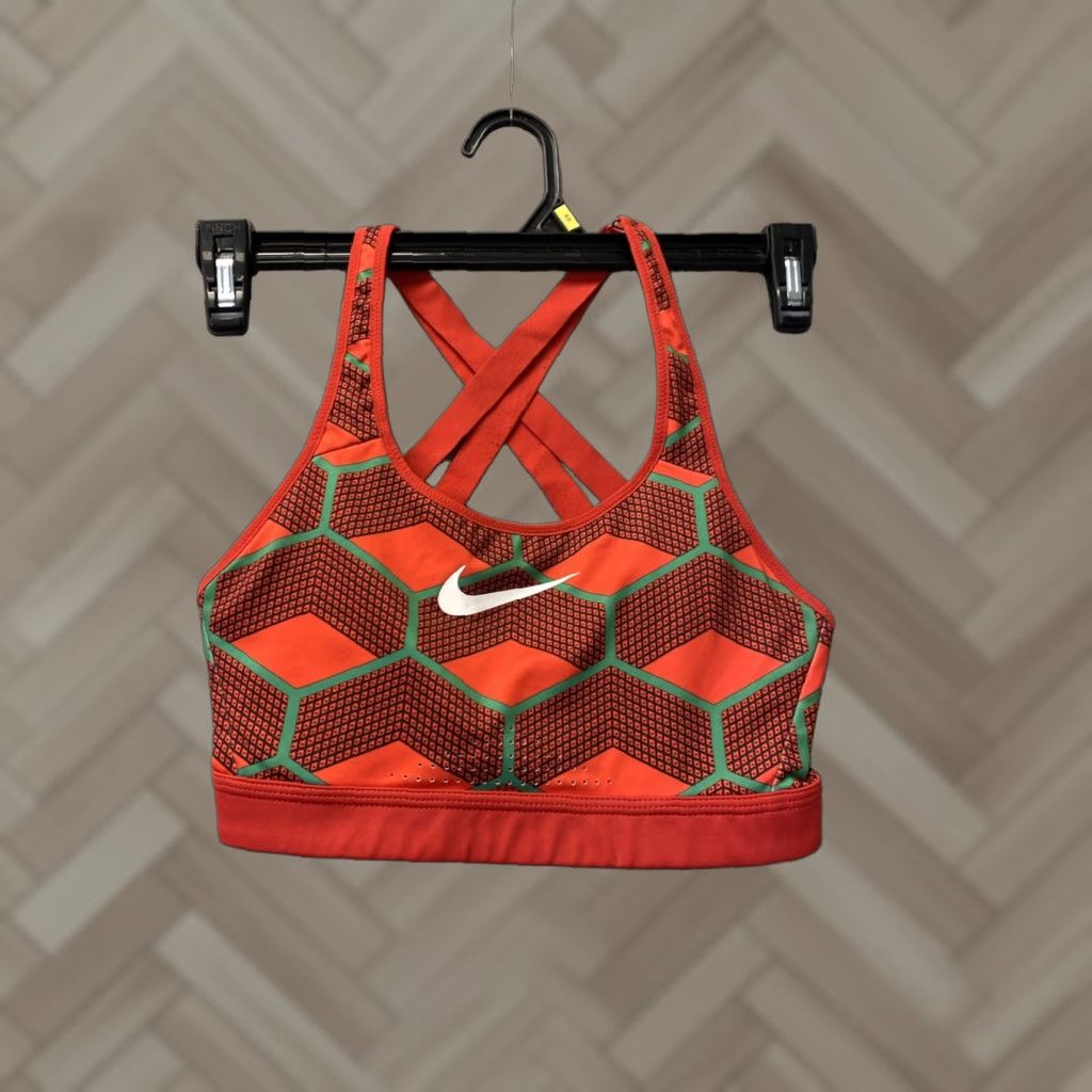 Nike Nike Womens Team Kenya Impact Strappy Sports Bra S Red Reflect 126-38 Size ONE SIZE - 1 Thumbnail