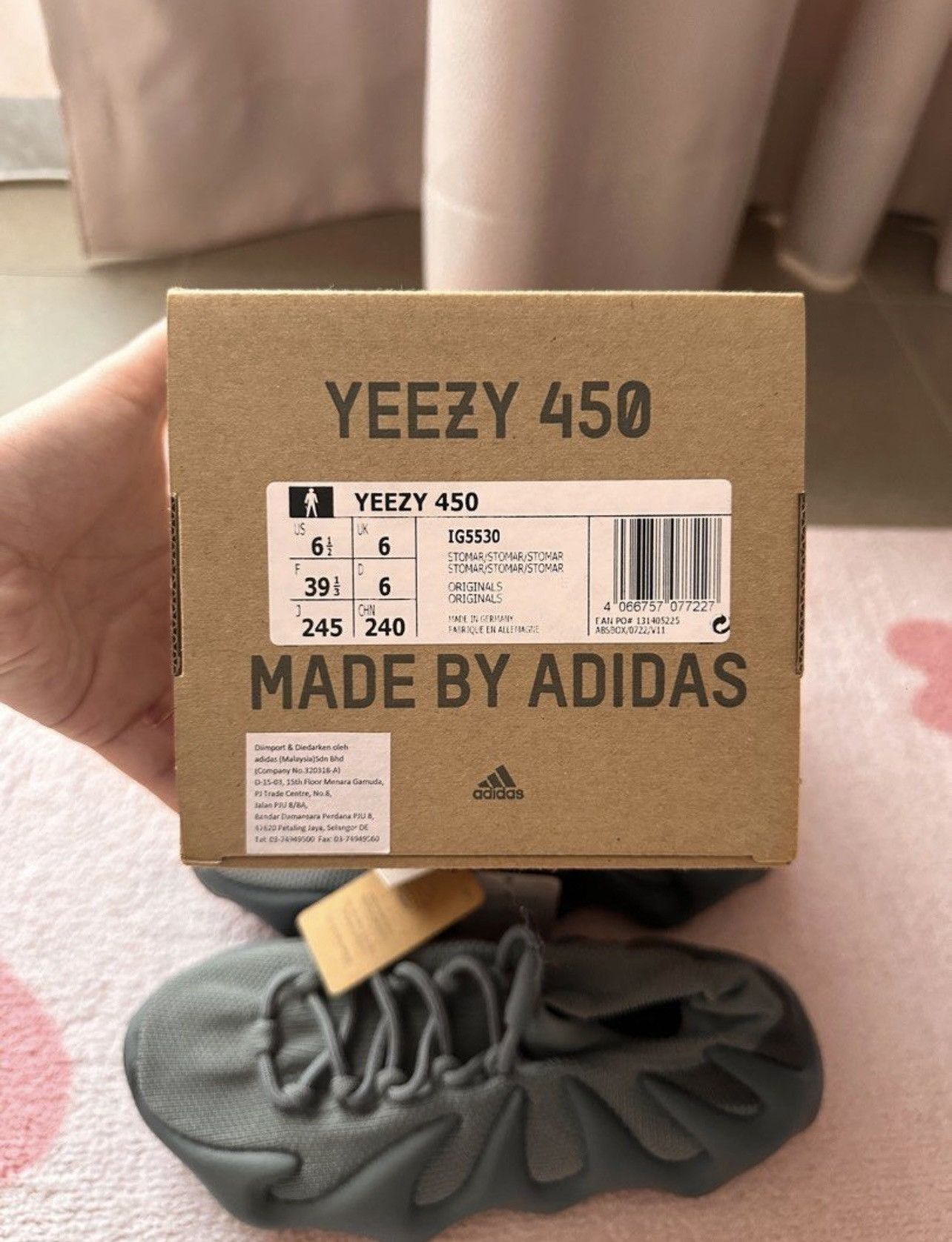 Yeezy Adidas Yeezy 450 Stomar Size US 6.5 / EU 39-40 - 3 Thumbnail