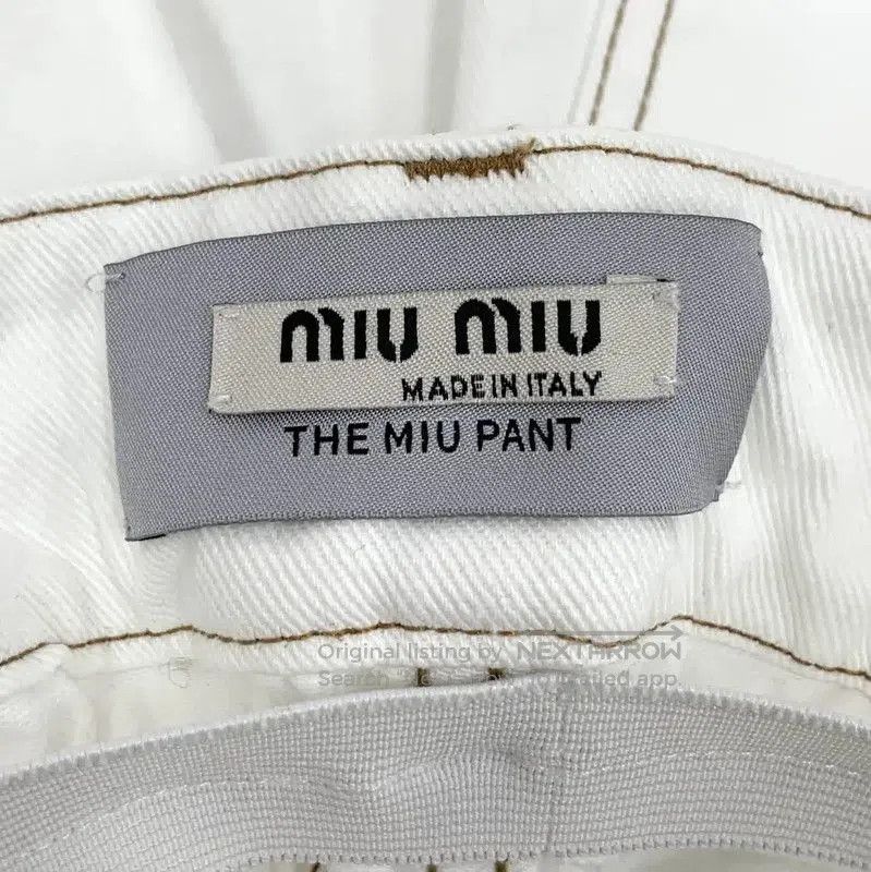 Miu Miu Miu Miu White Cotton Women's Shorts . Size 28" / US 6 / IT 42 - 4 Thumbnail