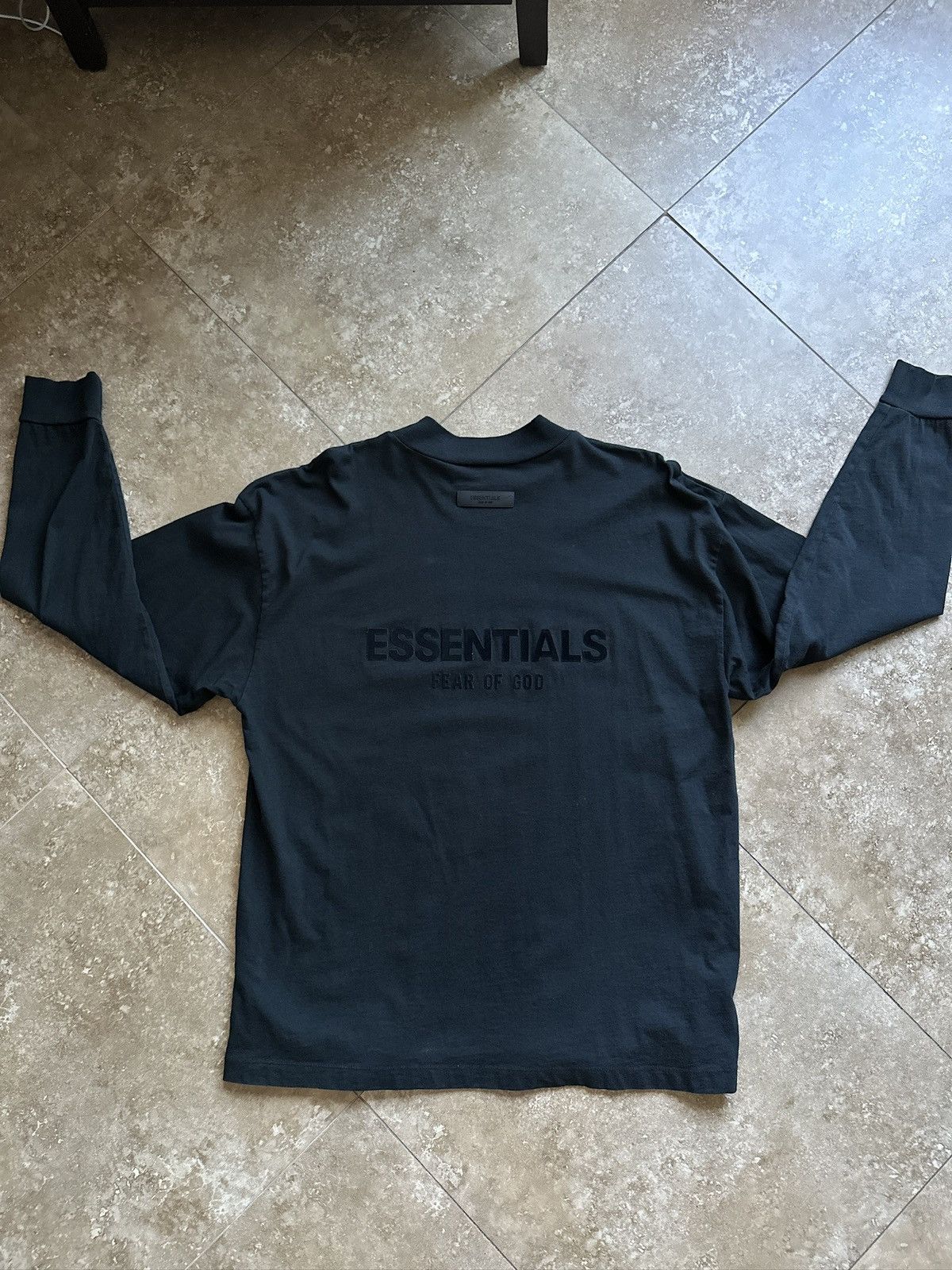 Essentials × Fear of God Fear of God Essentials Black Long Tee Size US M / EU 48-50 / 2 - 3 Thumbnail