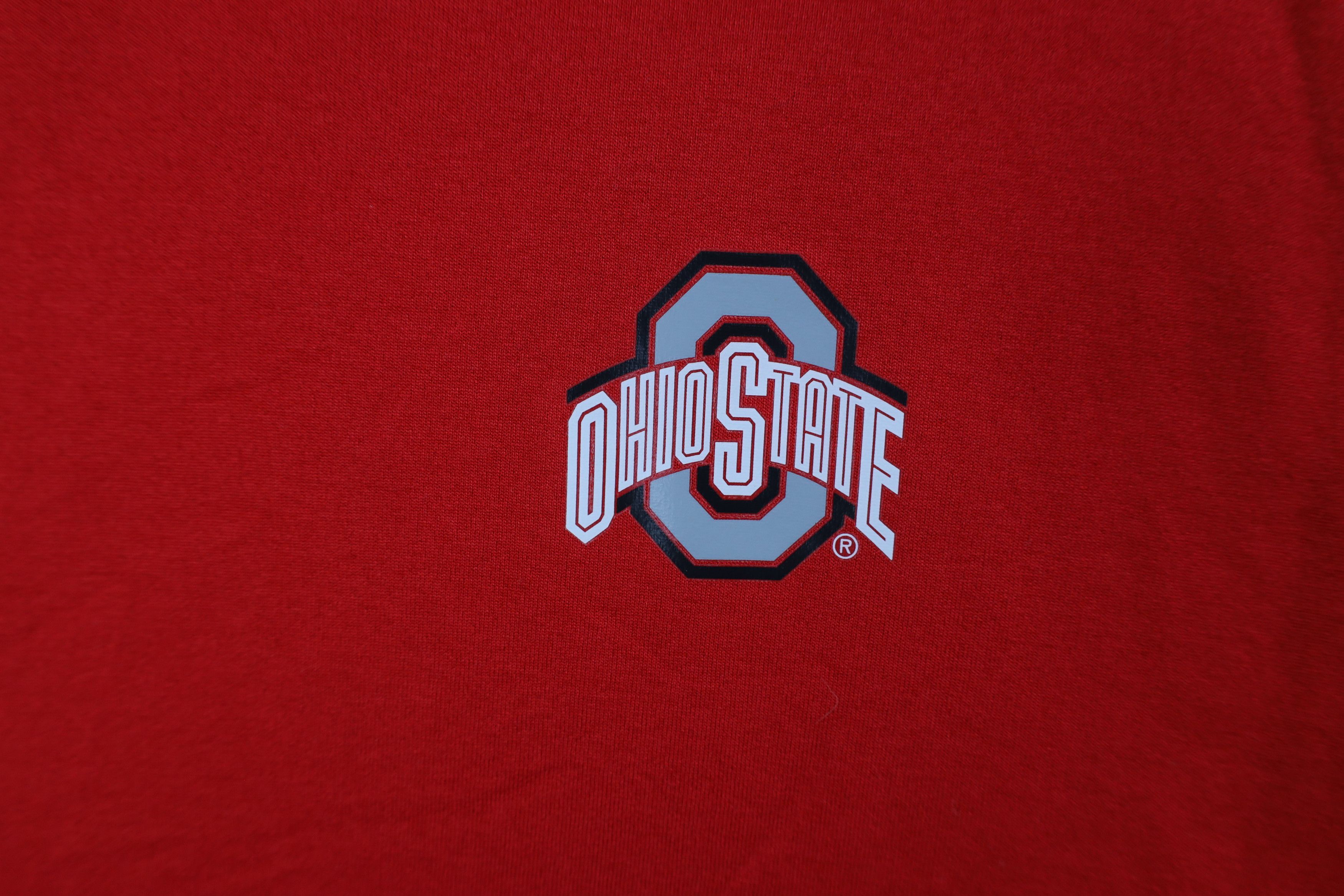 Nike × Vintage Vintage Nike Swoosh Ohio State University Long Sleeve Shirt Size US XL / EU 56 / 4 - 4 Thumbnail