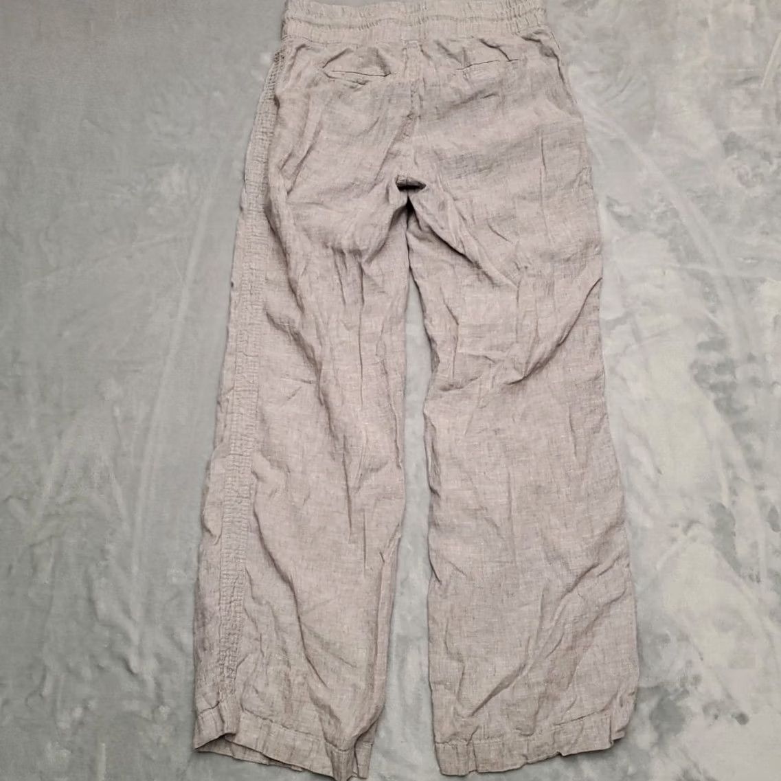Athleta Athleta Pants Womens 2 Gray 100% Linen Elastic Waist Draw String Athleisure Size 26" / US 2 / IT 38 - 7 Thumbnail