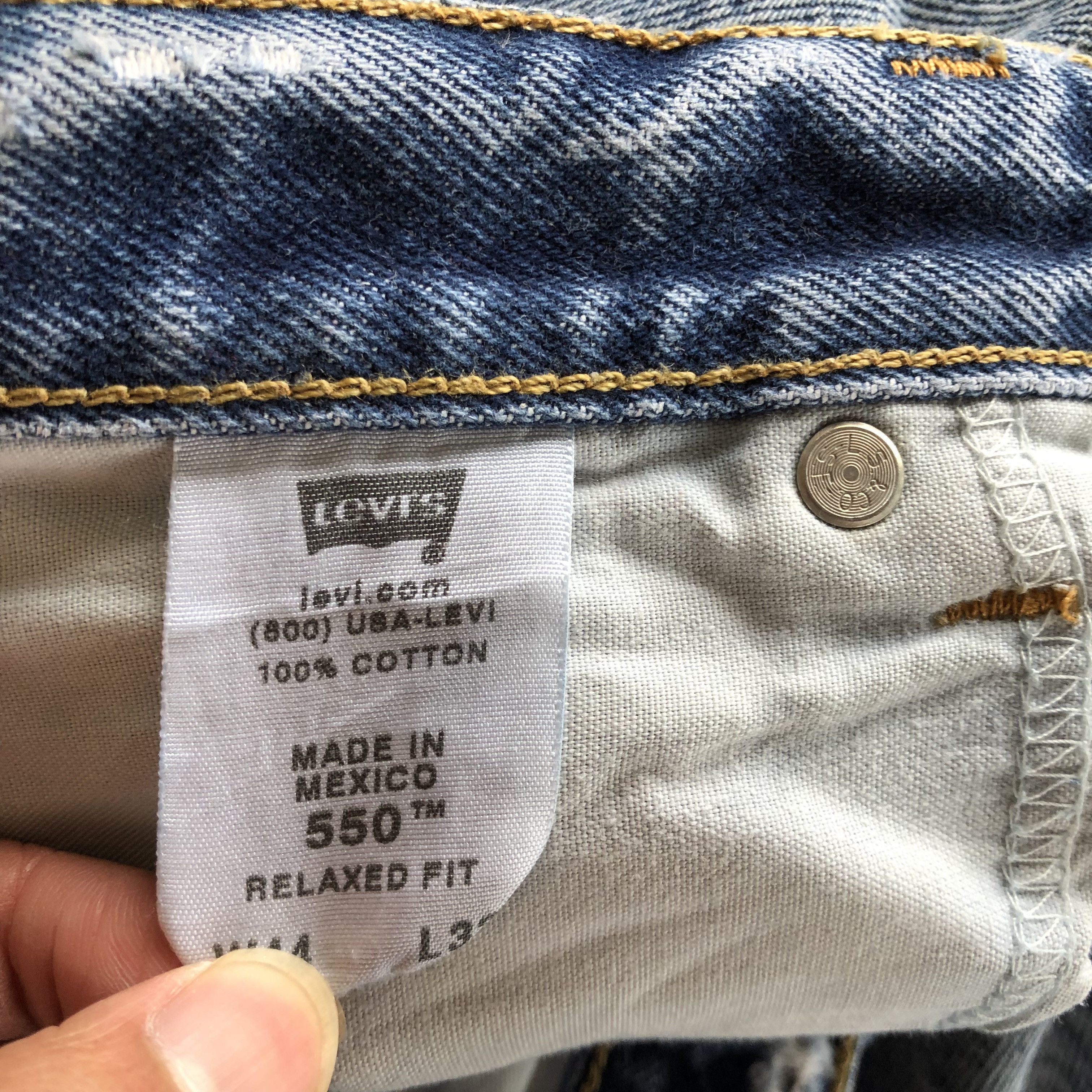 Levi's Vintage Levis Stone Wash Jeans Levi's Baggy Faded Denim Size US 42 / EU 58 - 10 Thumbnail