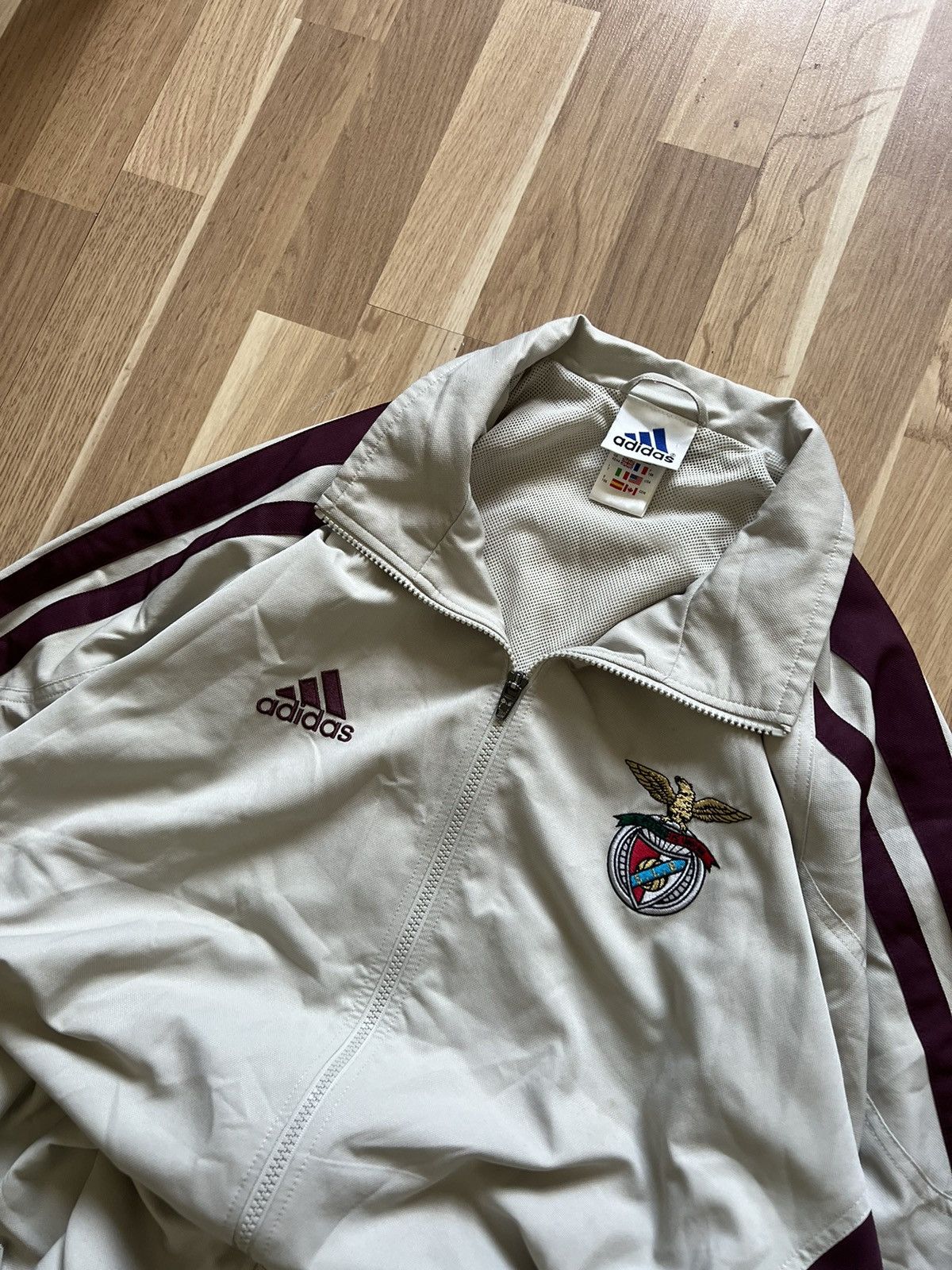 Adidas Adidas Benfica vintage nylon track jacket 2001/02 drill y2k Size US L / EU 52-54 / 3 - 4 Thumbnail